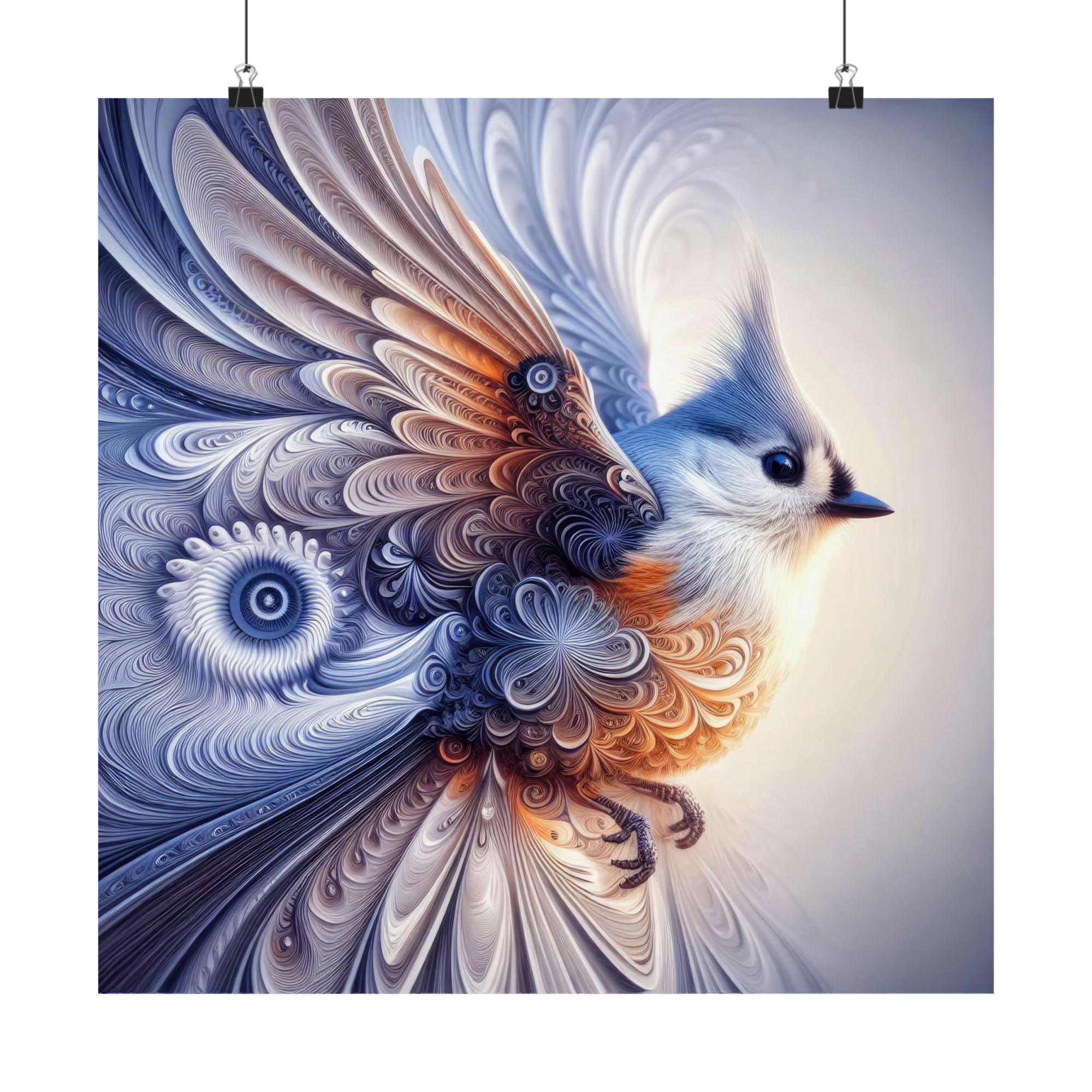 Tufted Fractal Whispers Poster