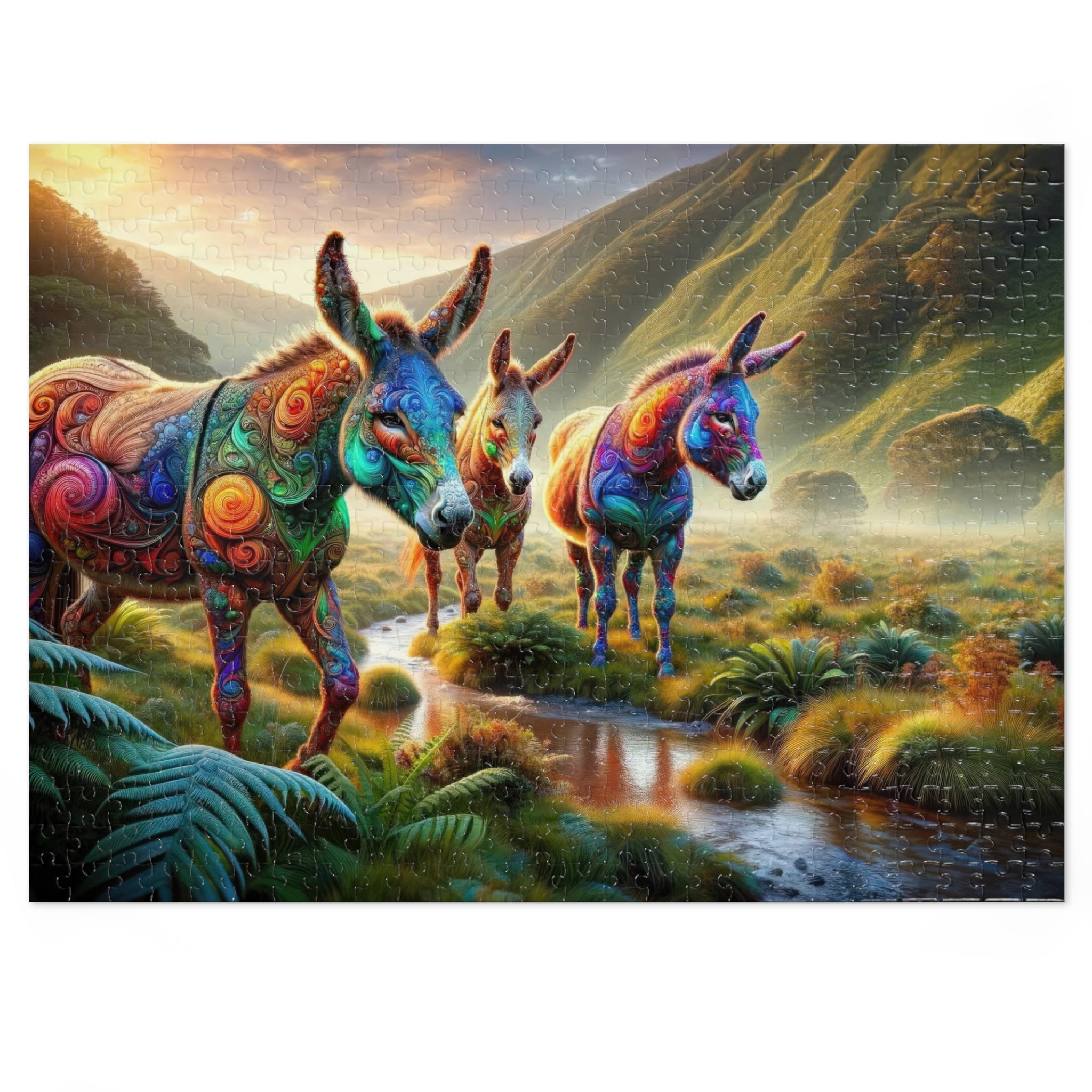 Kaleidoscope Herd Jigsaw Puzzle