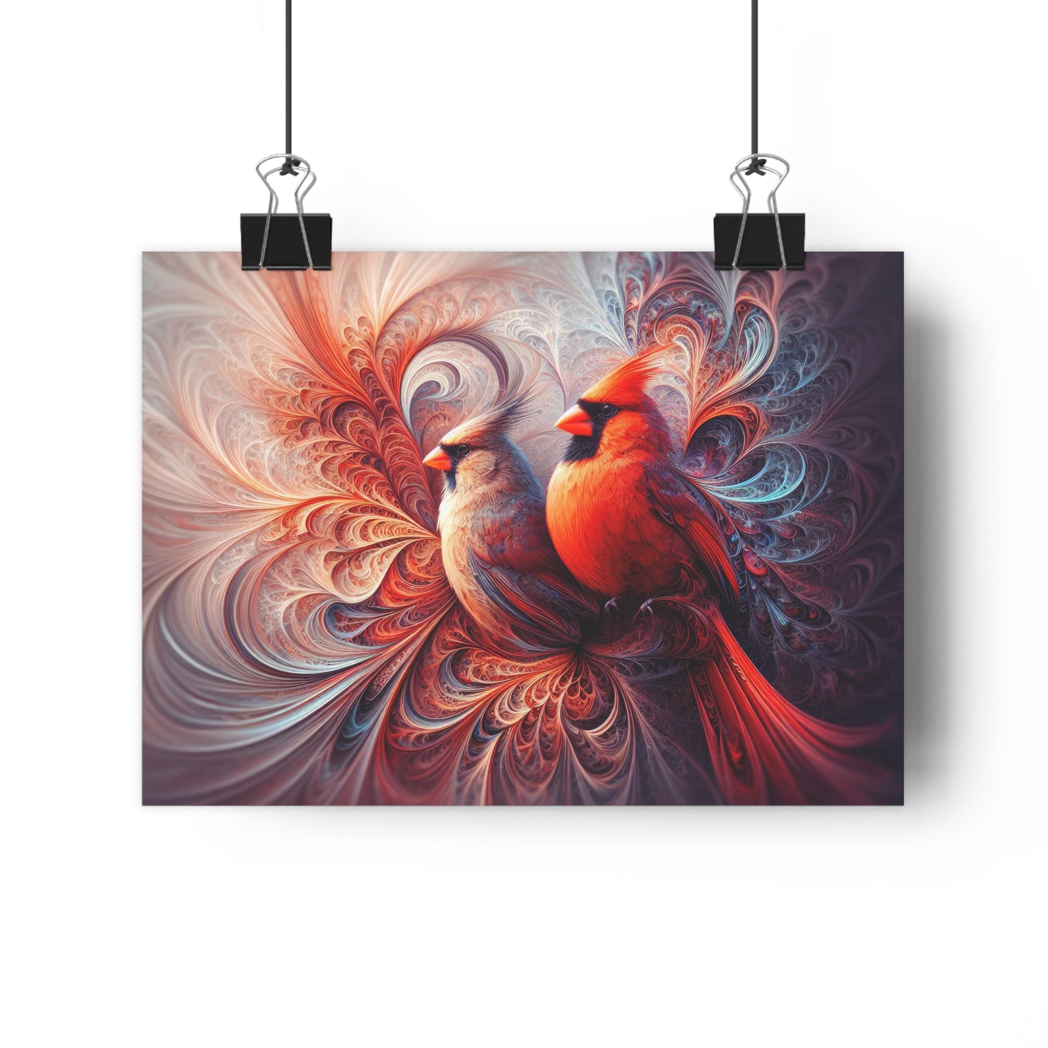 A Love Story of Bold Colors and Patterns Art Print