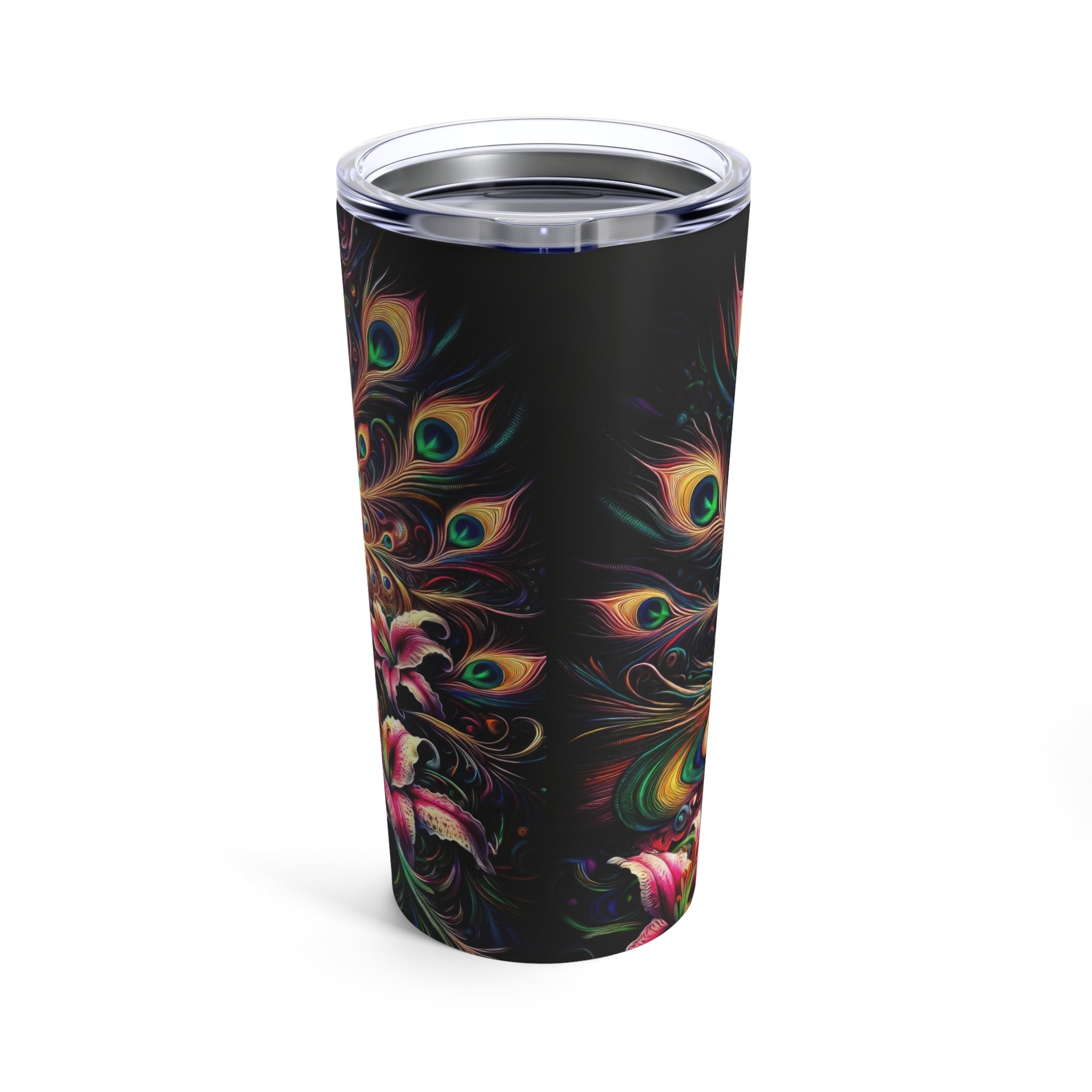 La danza luminosa del pavo real Vaso 20oz