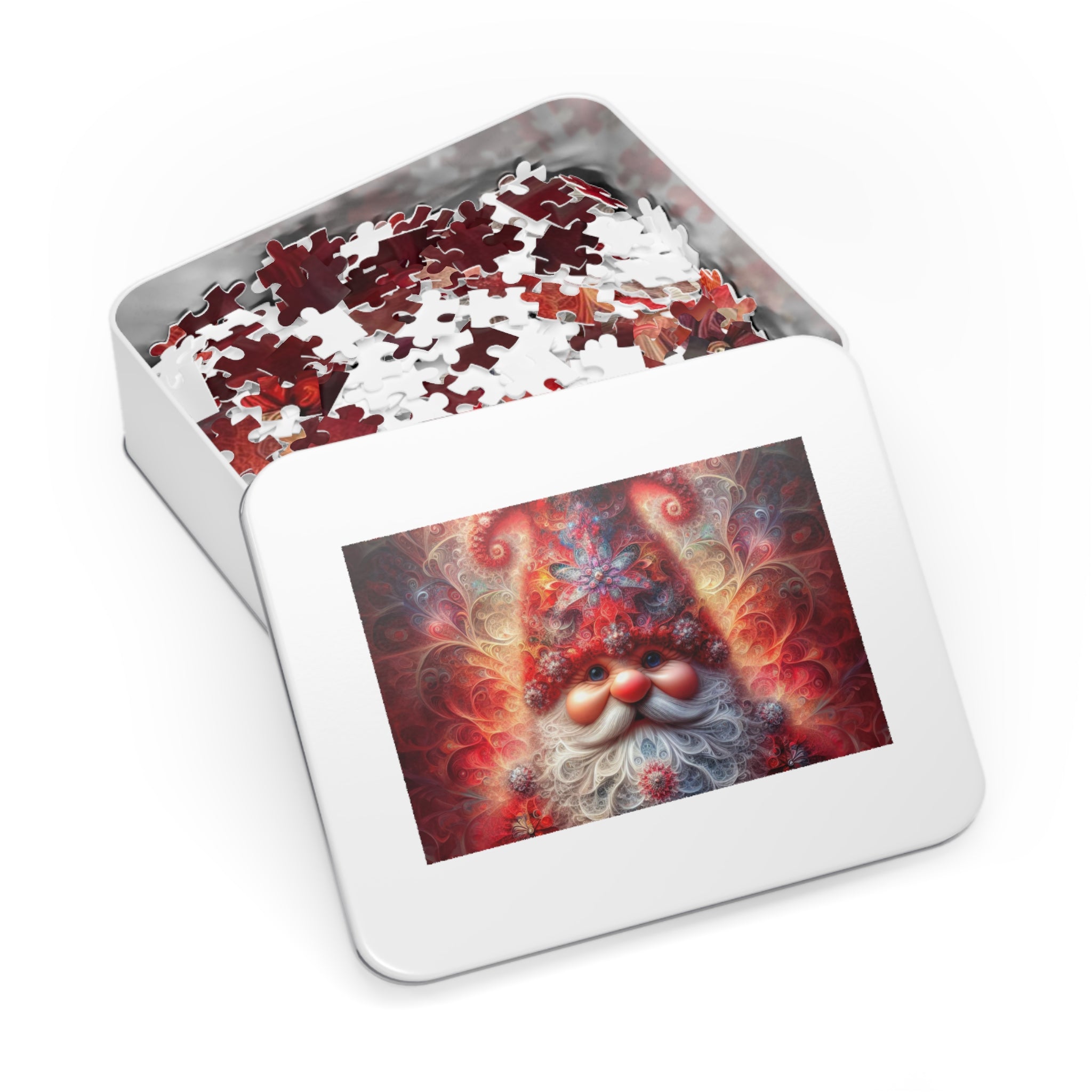 Fractal Saint of Winter Whimsy Jigsaw Puzzle