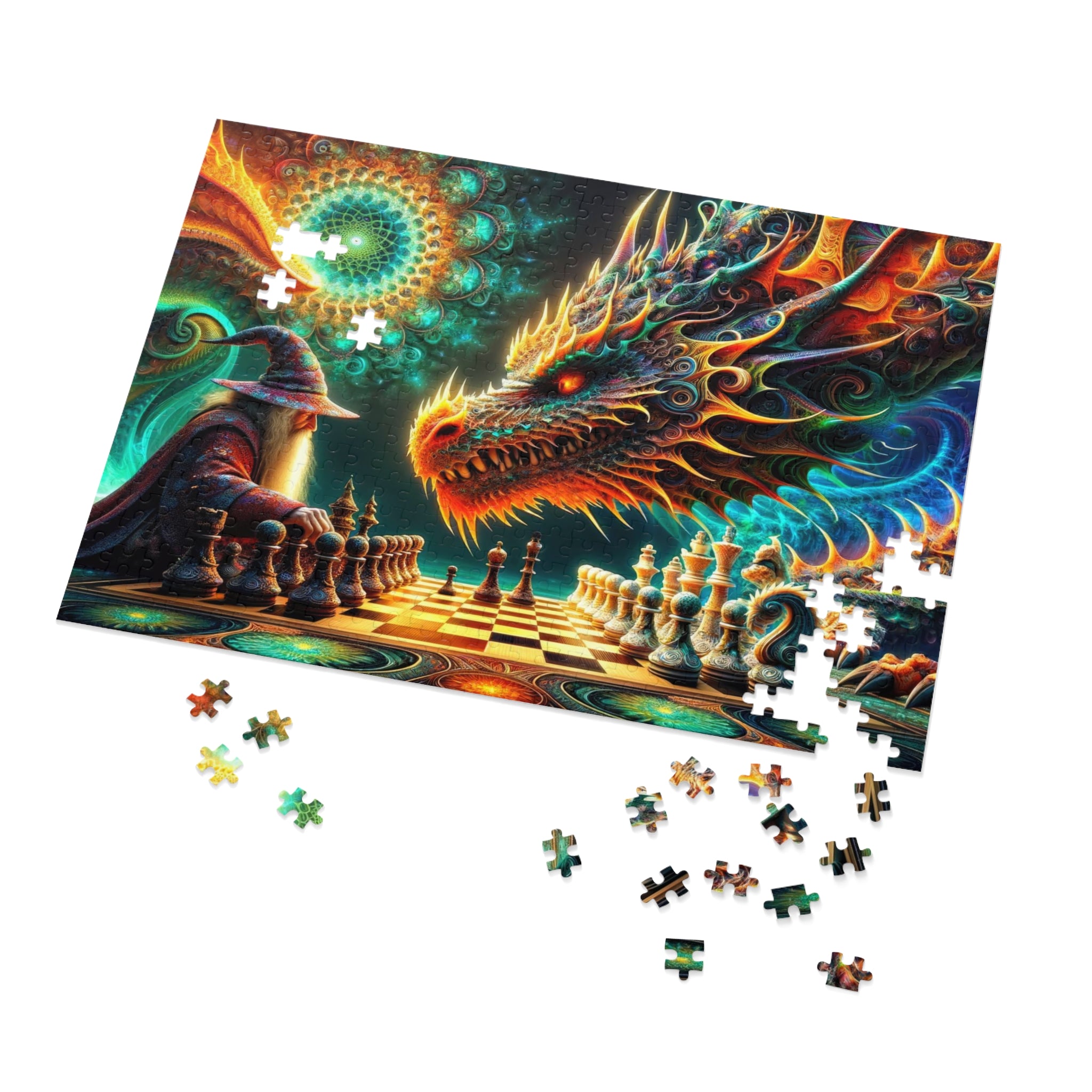 Checkmate of the Cosmic Dragon Jigsaw Puzzle