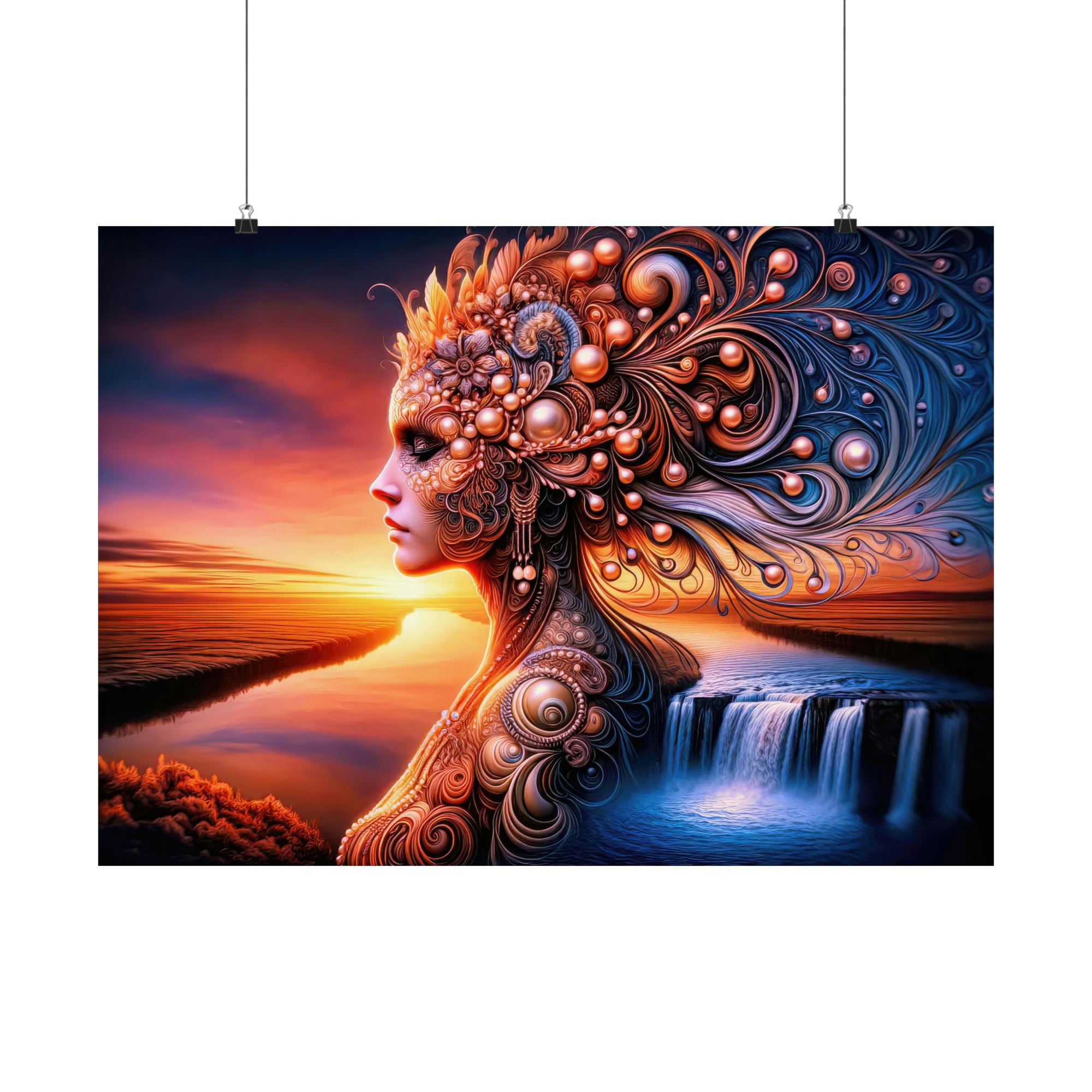 Pearlescent Dreams at Dusk Poster