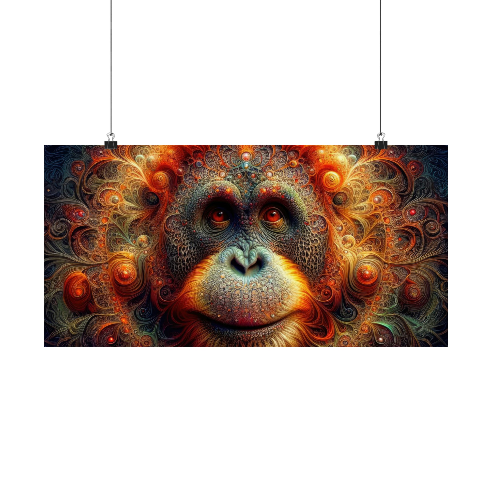 L'orang-outan fractal Poster