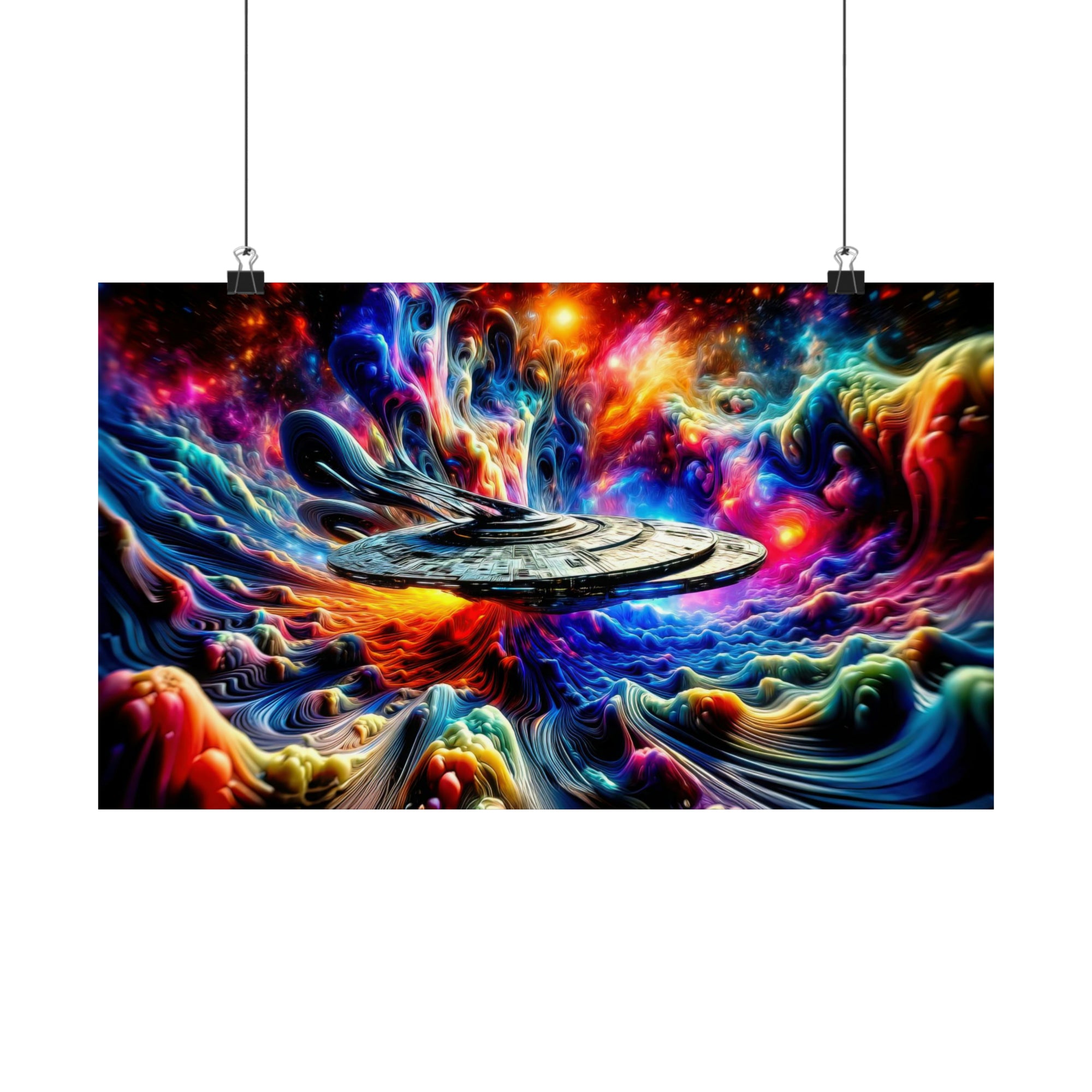 Paysage onirique interstellaire Poster