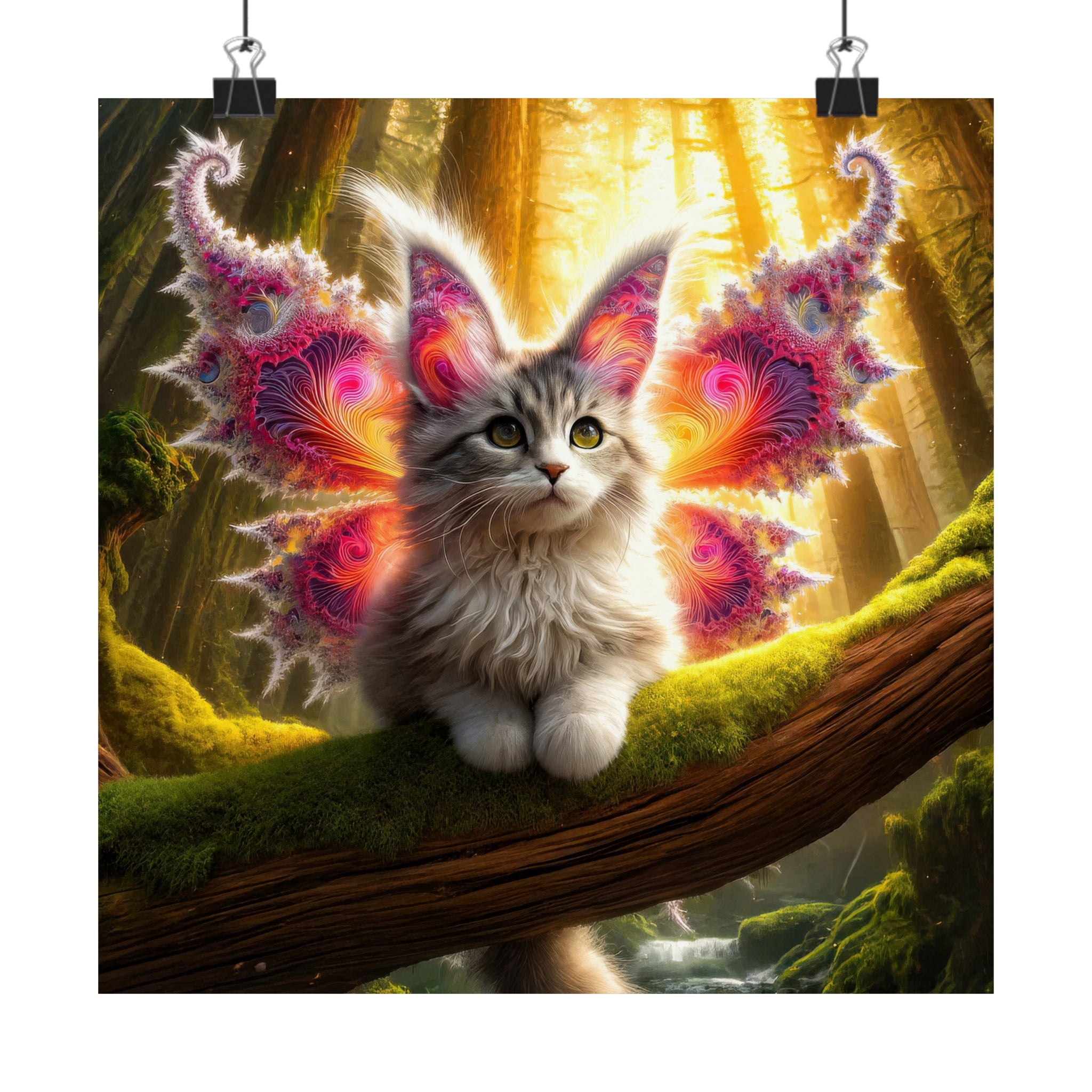 Purr-plexing Petals of the Primeval Poster