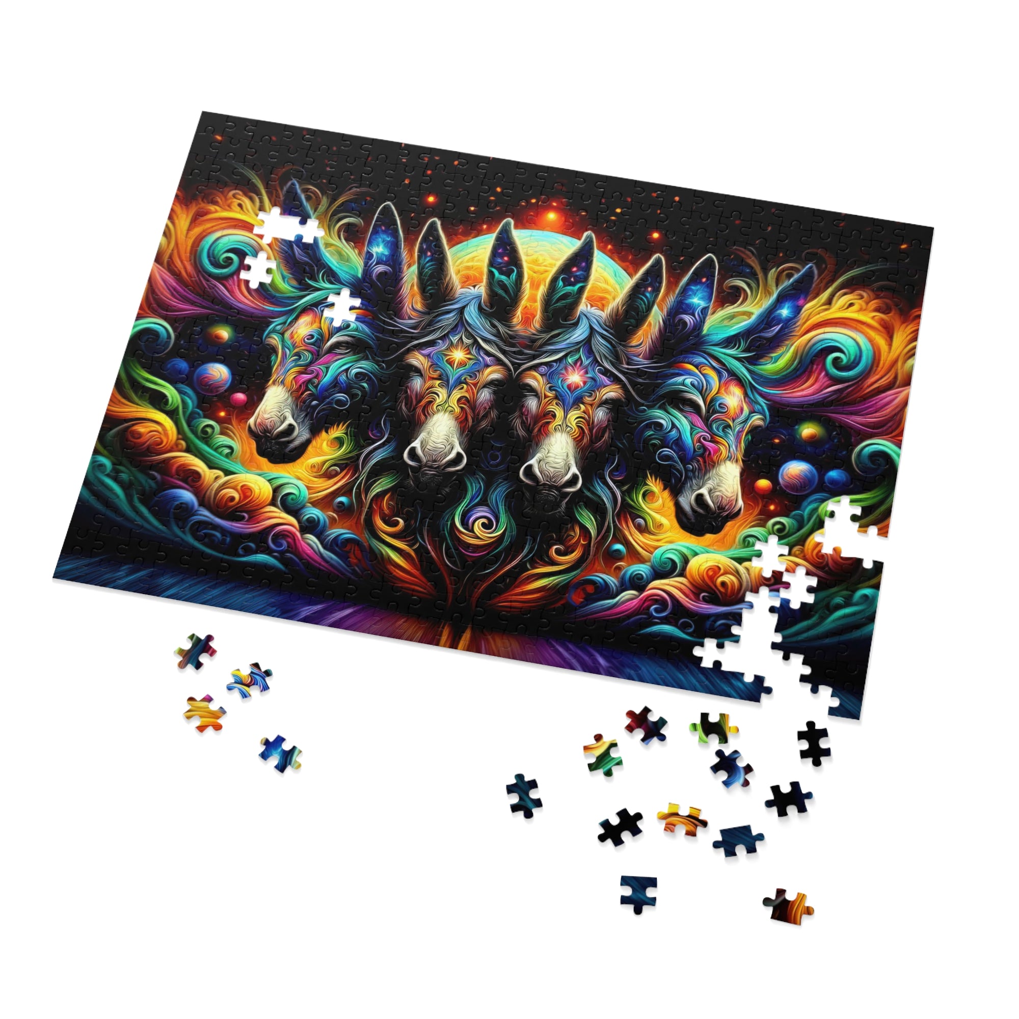 Quantum Donkey Quasar Jigsaw Puzzle