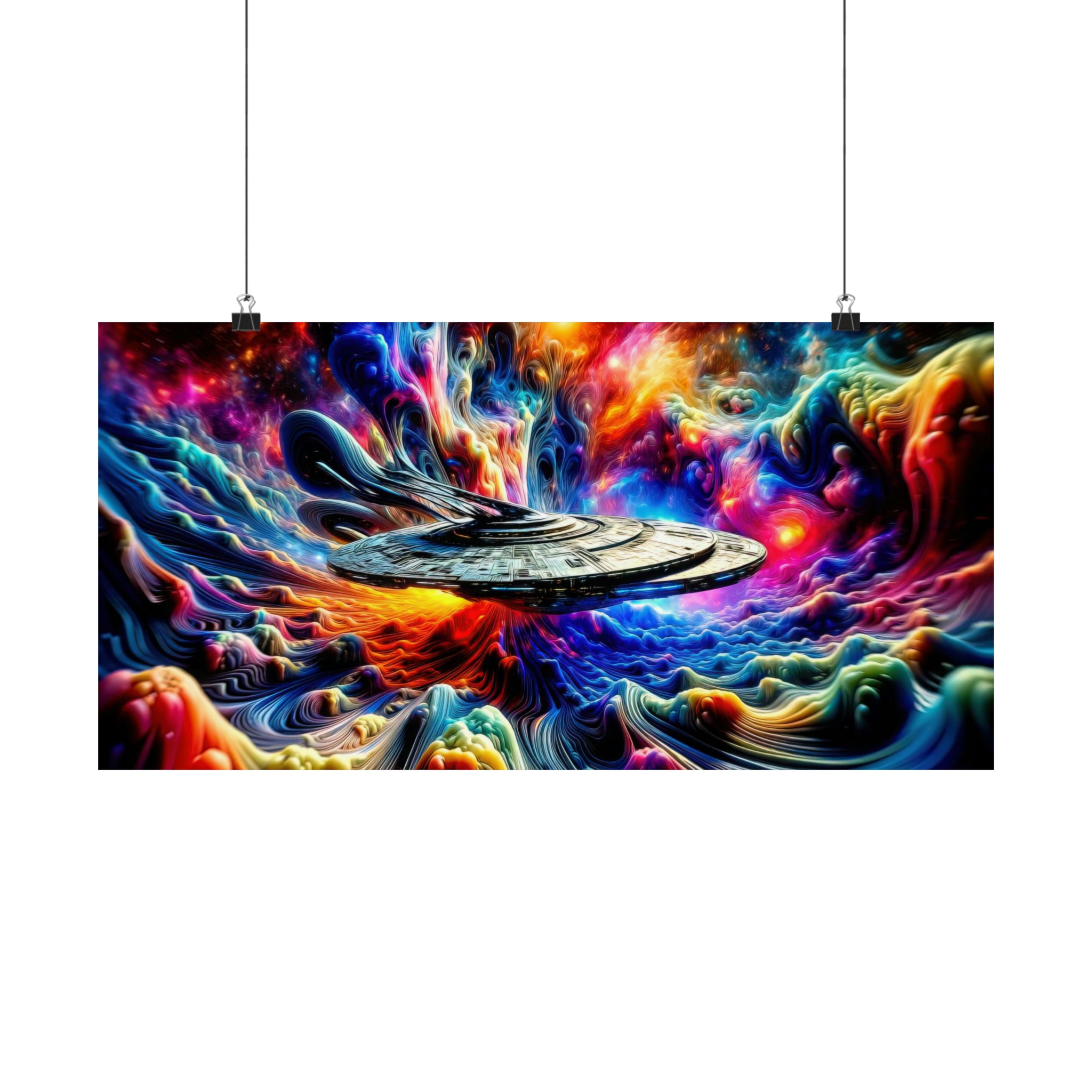 Paysage onirique interstellaire Poster