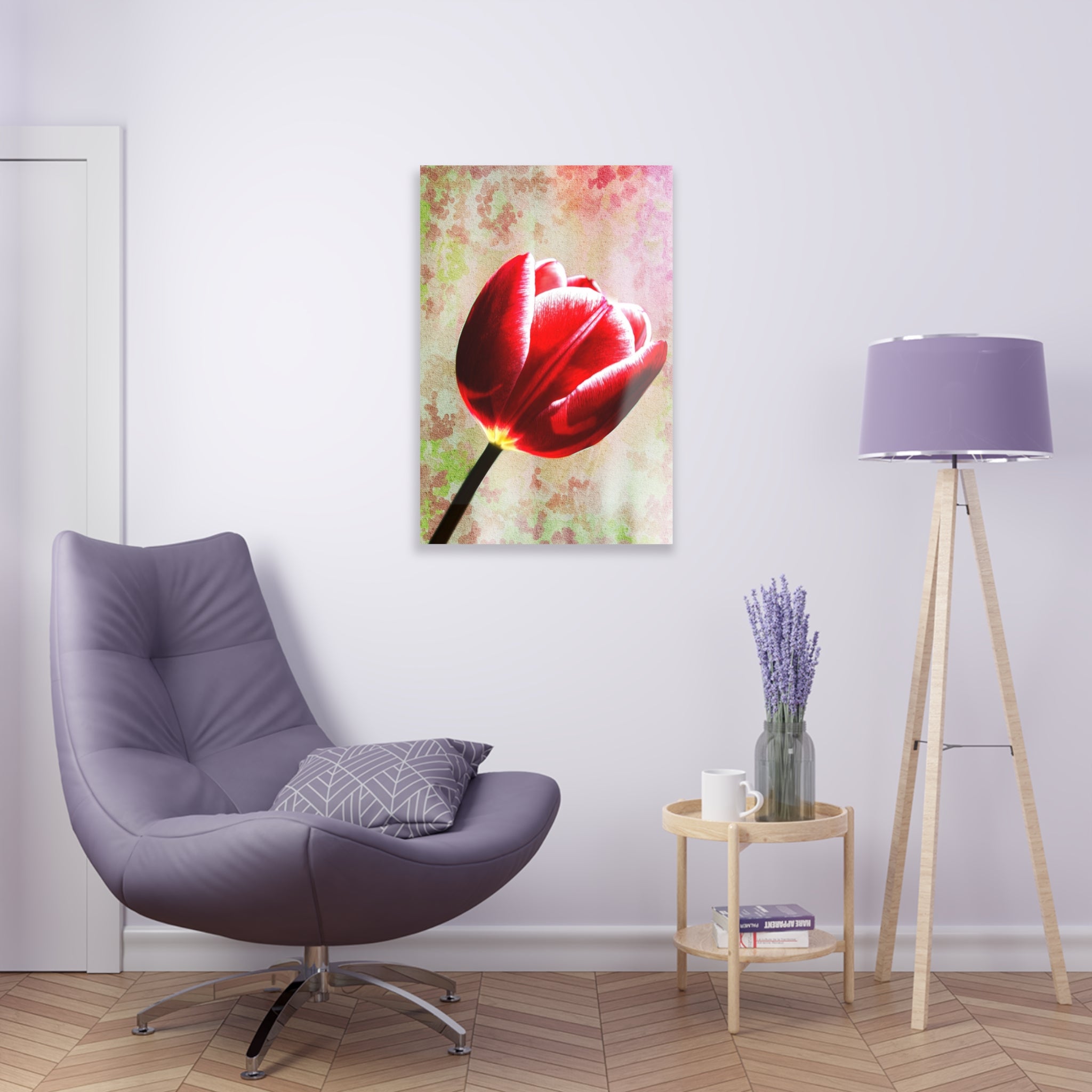 Impression sur Acrylique sur Acrylique Tulipe rubescente