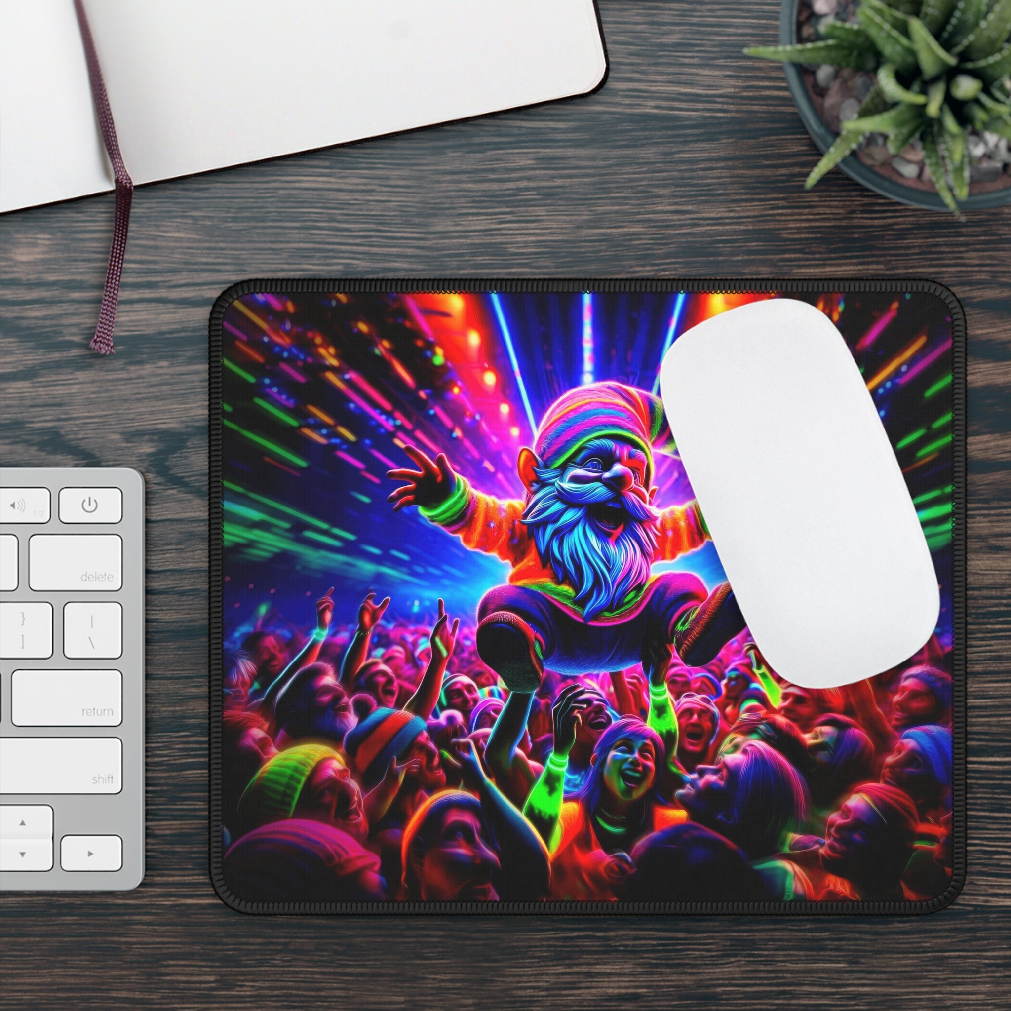 Underground Rave Gnome Gaming Mouse Pad