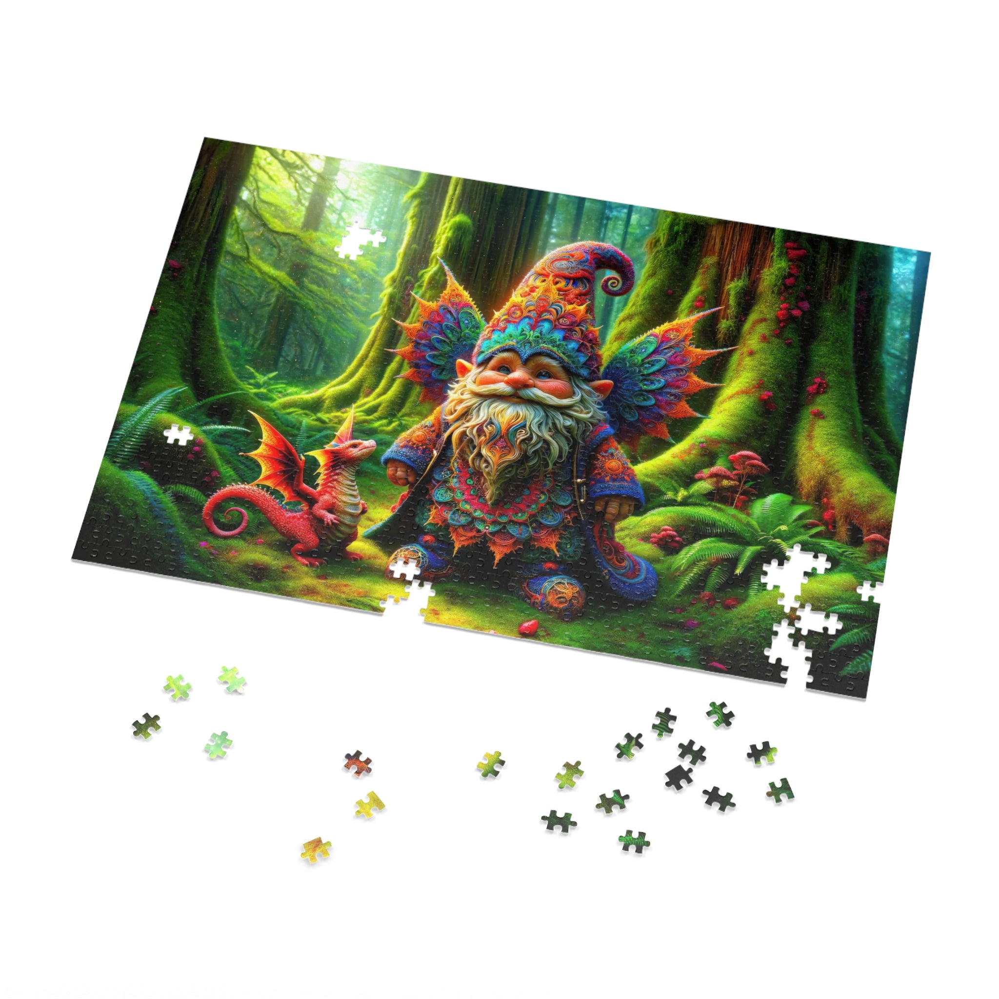 The Fractal Forest's Mystical Mentor Jigsaw Puzzle