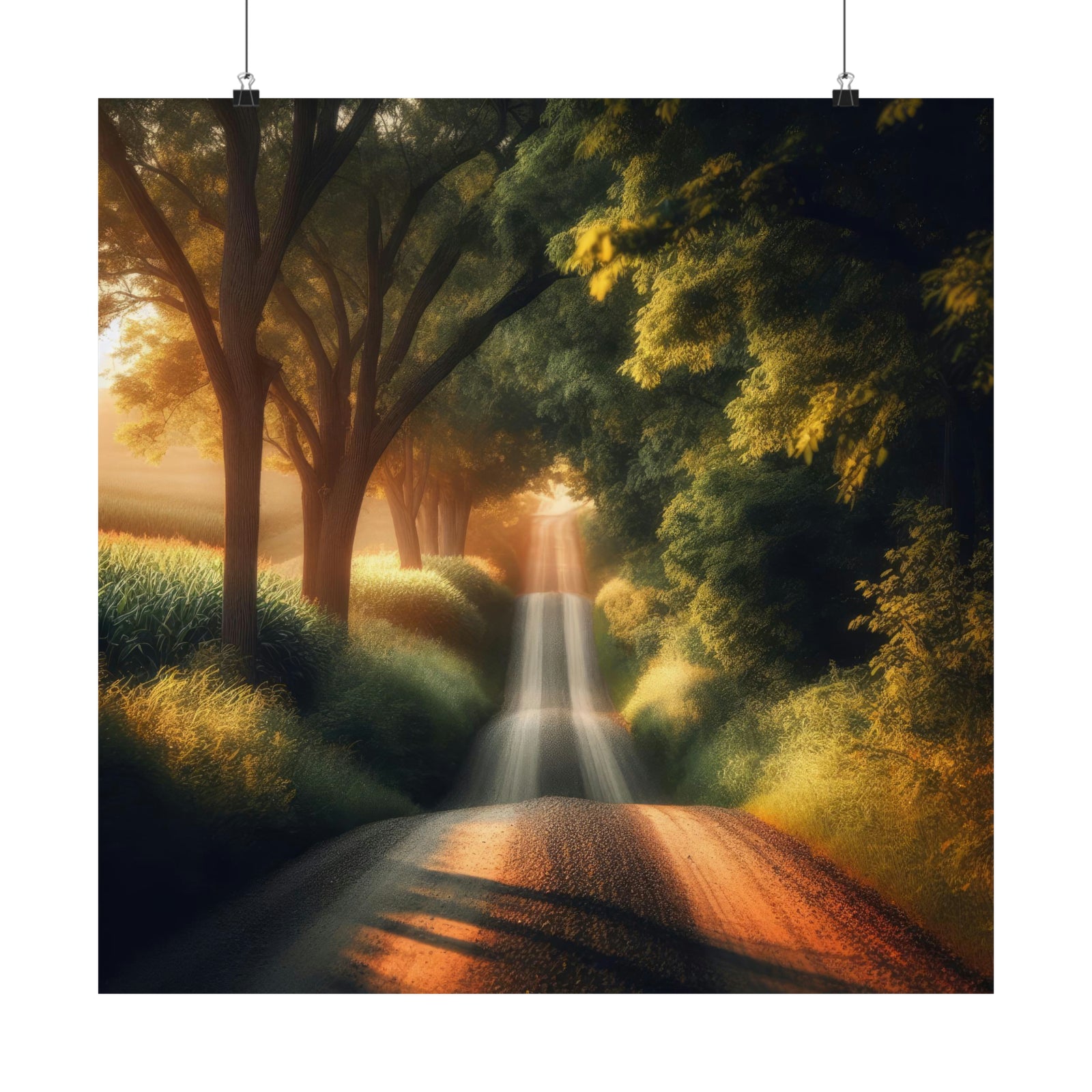 The Enchanting Back Road of Iowa Poster