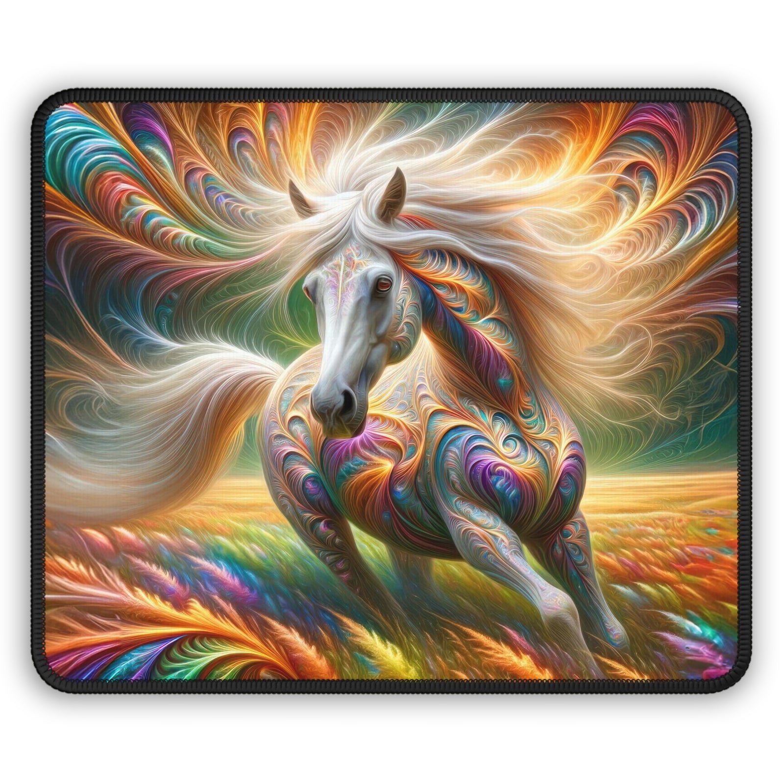 Dreamweaver Steed of the Enchanted Prairie Gaming Mouse Pad