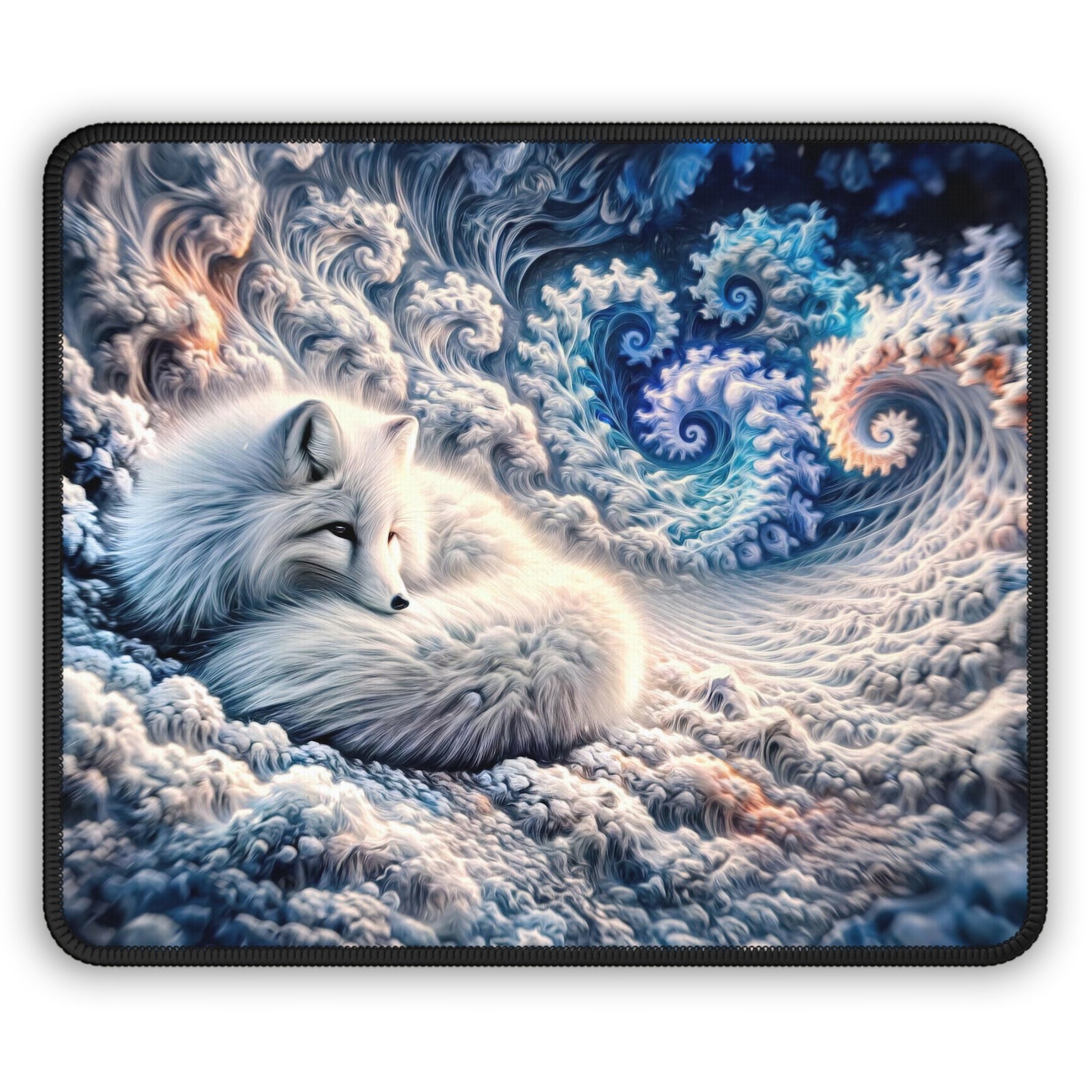 The Fractal Fox Gaming Mouse Pad