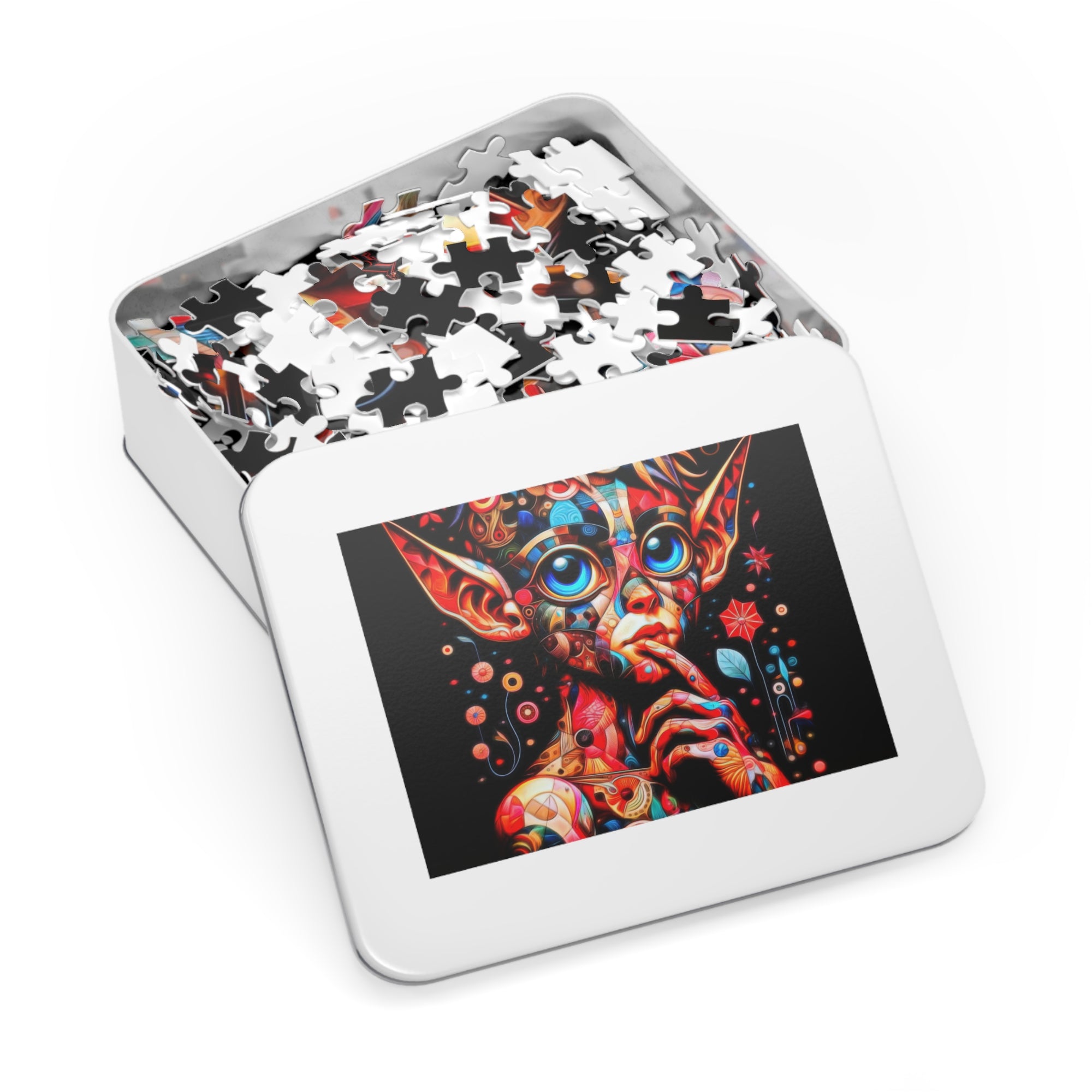 Contemplations d'un puzzle mental en patchwork