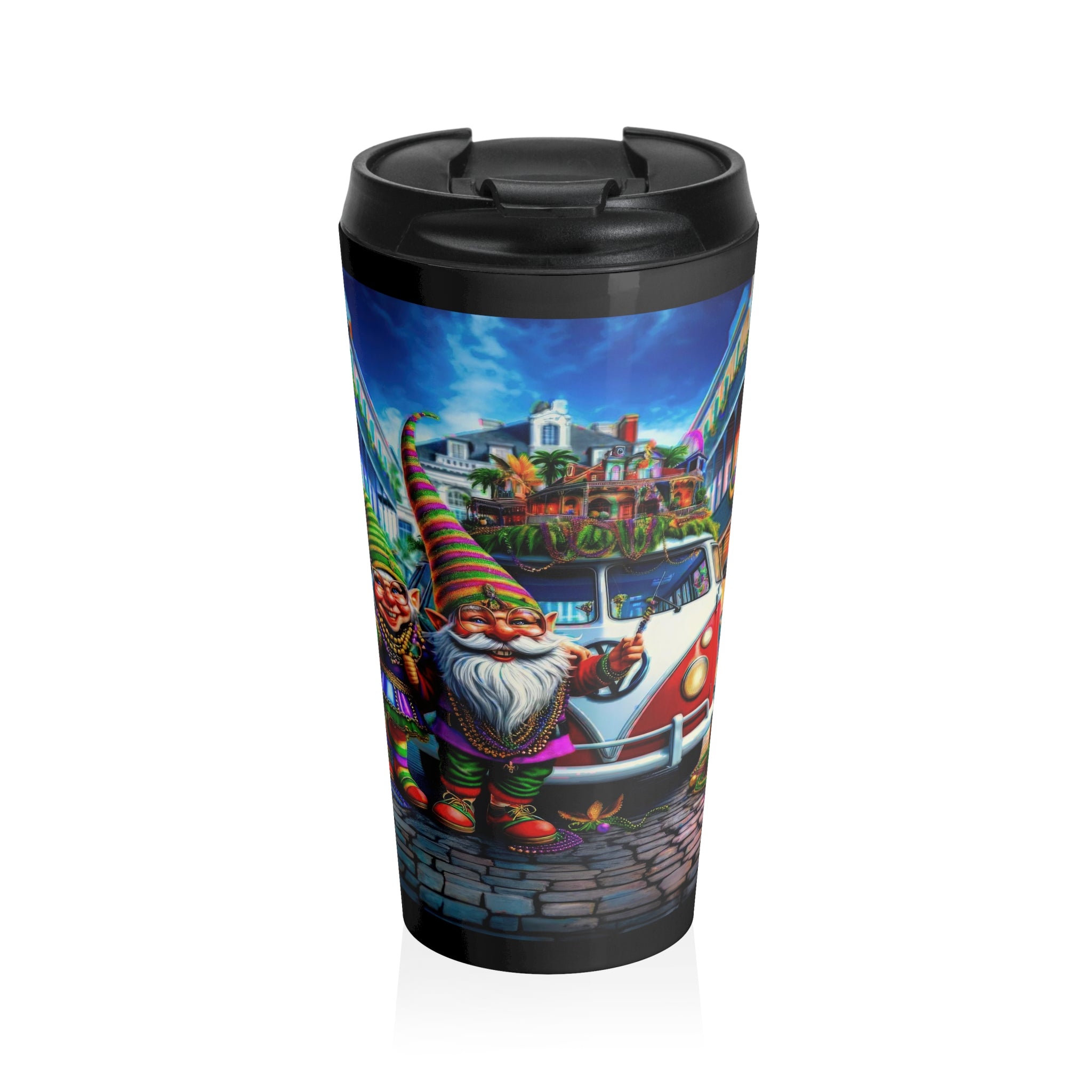 Vacaciones de Mardi Gras de Lillianna y Hemsworth Taza de viaje