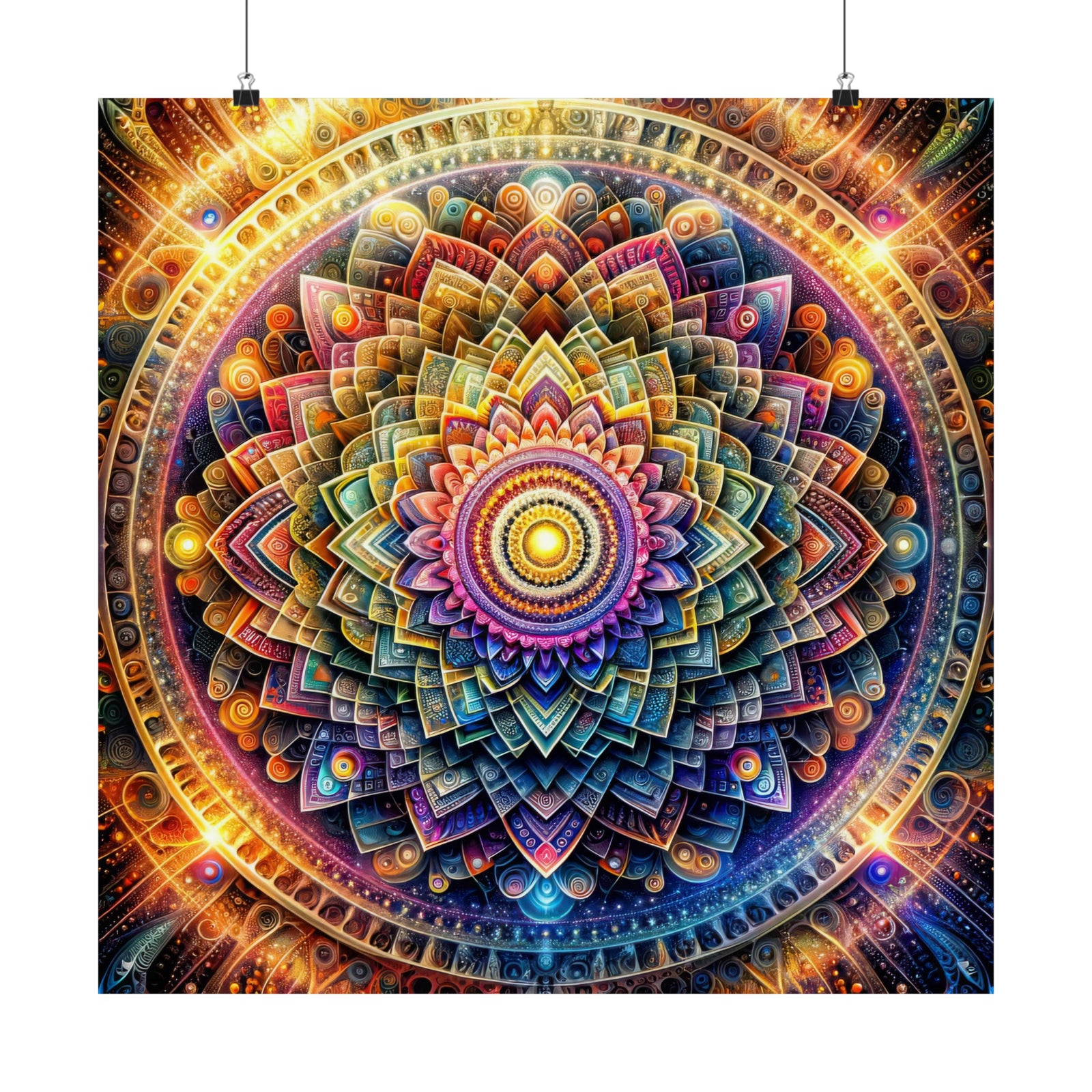 Cosmic Lotus Poster