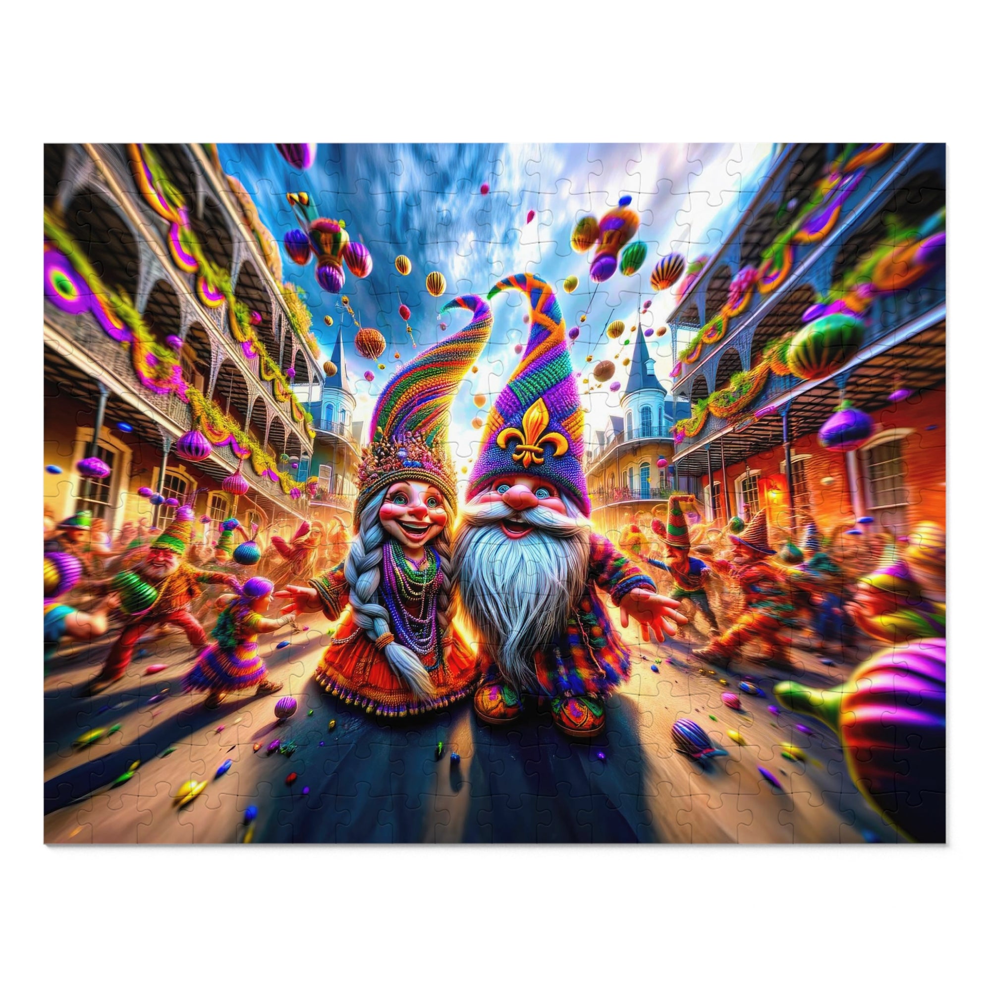 Mardi Gras Daydream in the French Quarter Jigsaw Puzzle