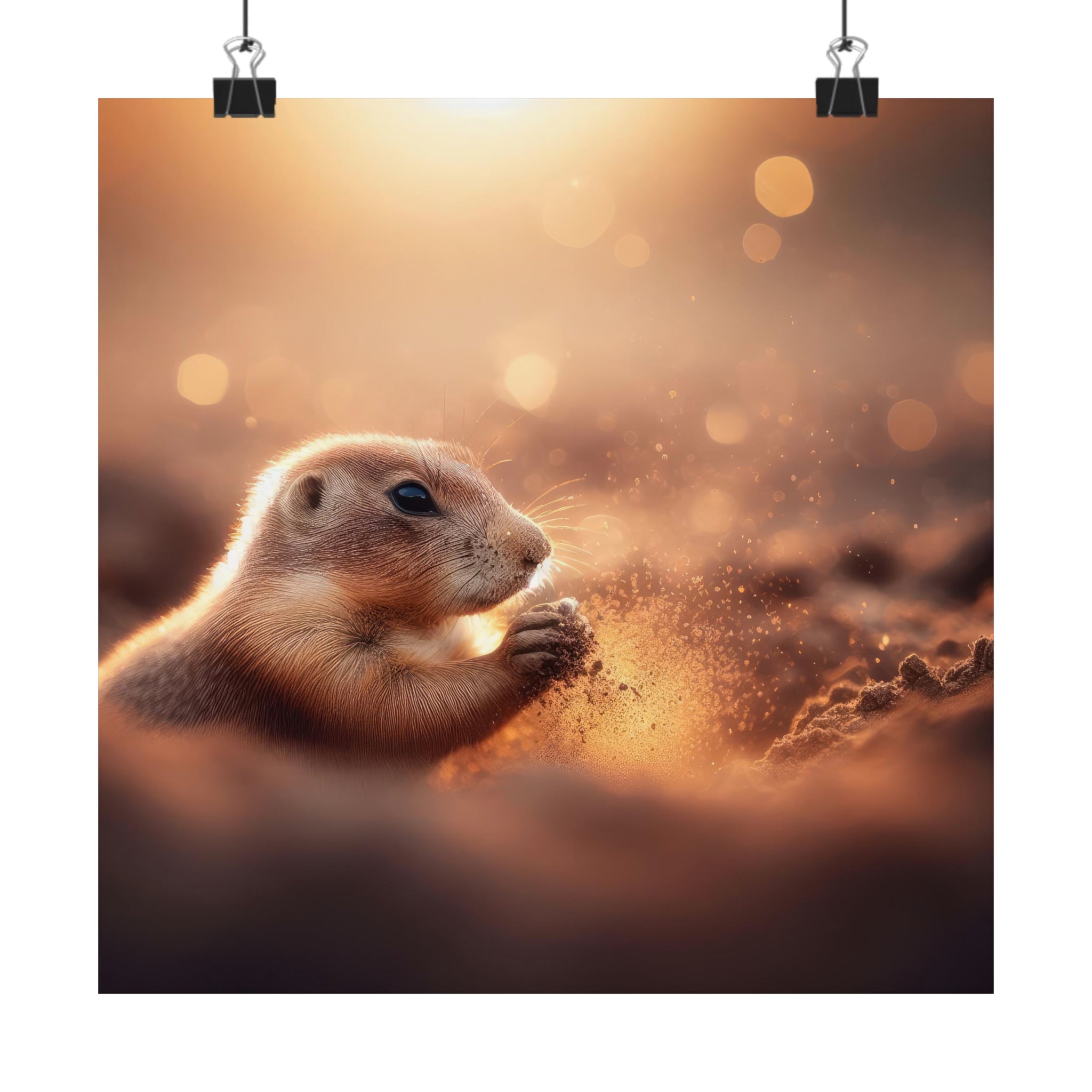 Curious in the Dust Poster