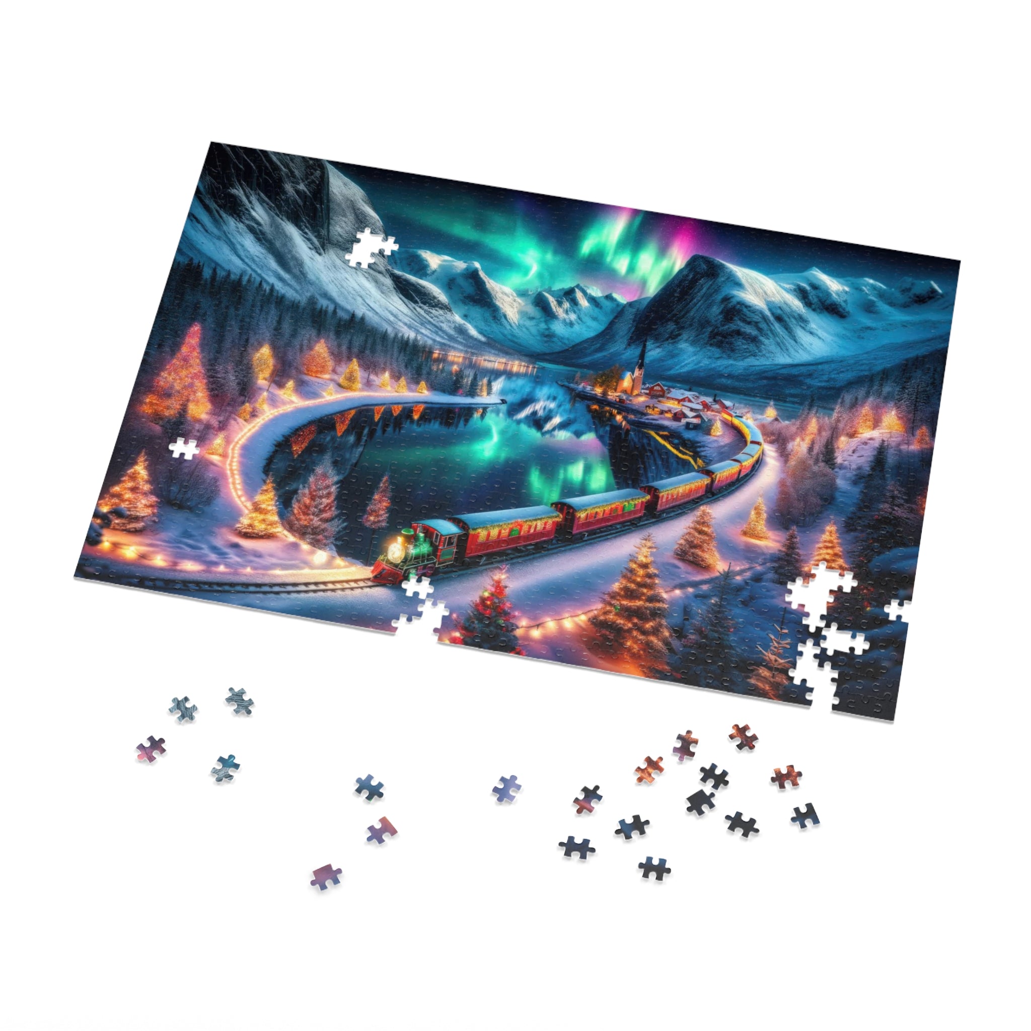 Puzzle Un voyage pour le réveillon d'hiver