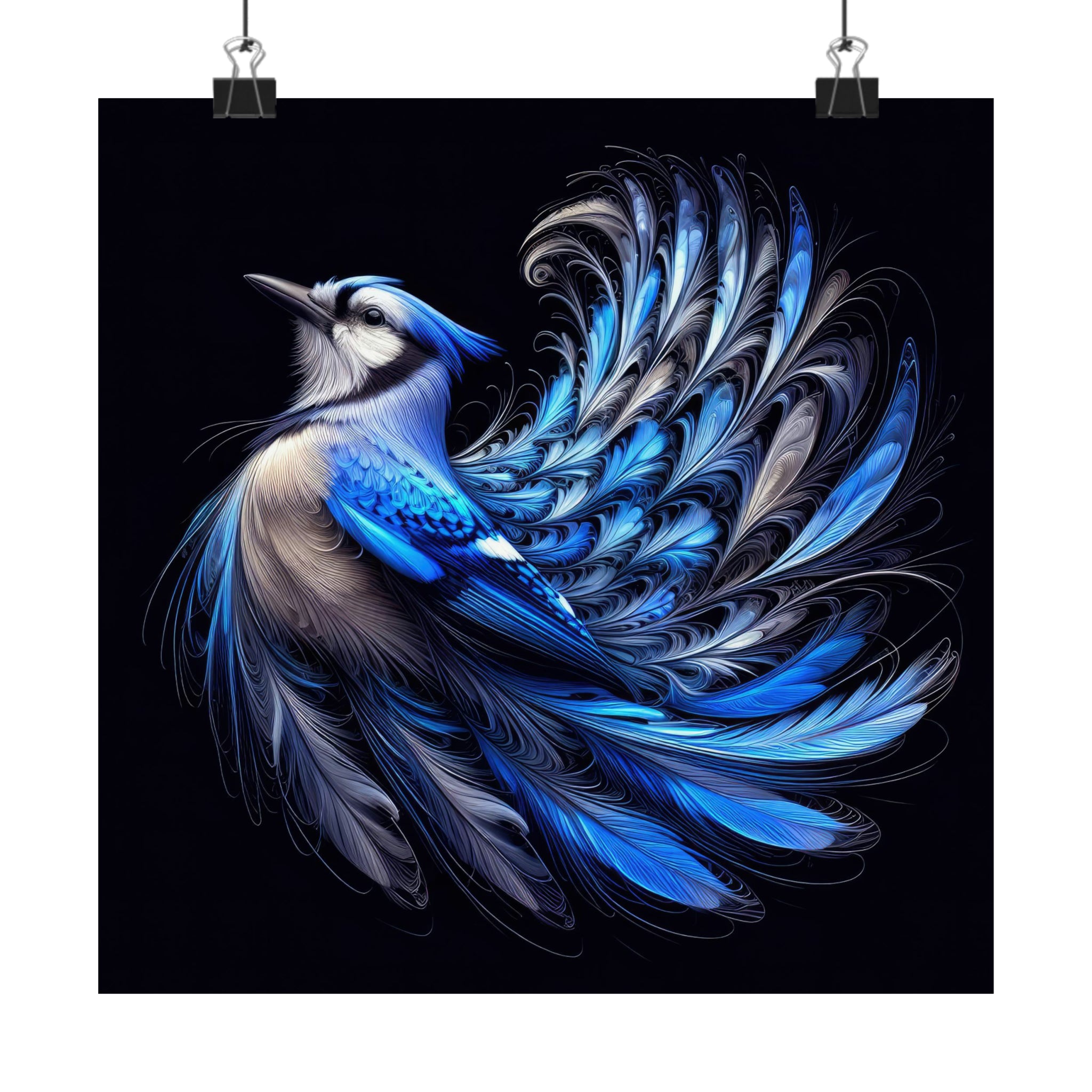 Cosmic Blue Symphony Poster