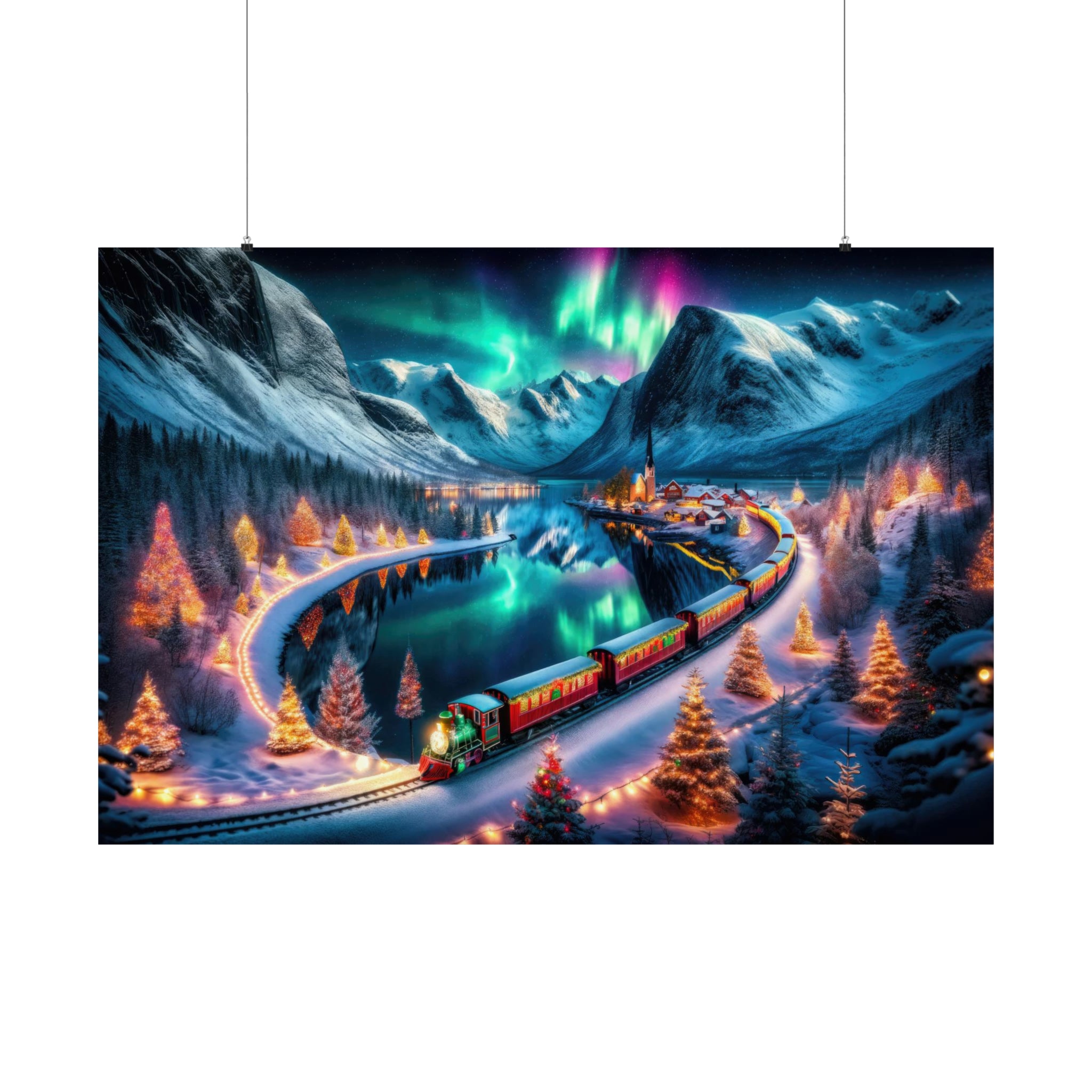 Un voyage de réveillon d'hiver Poster