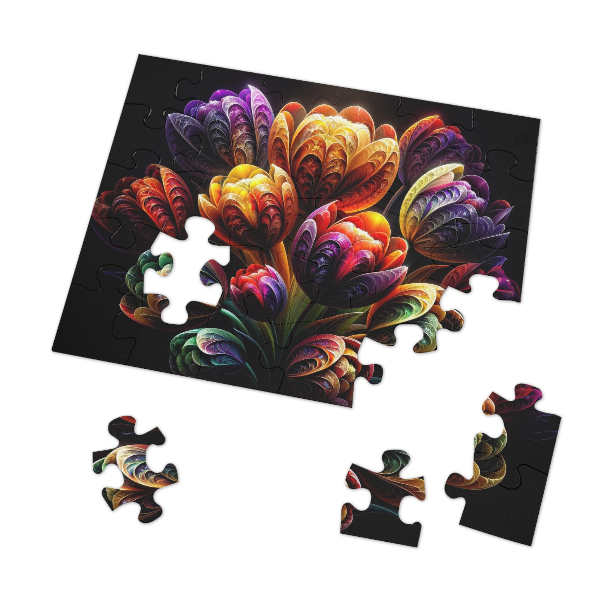 Puzzle Infini de floraison fractale