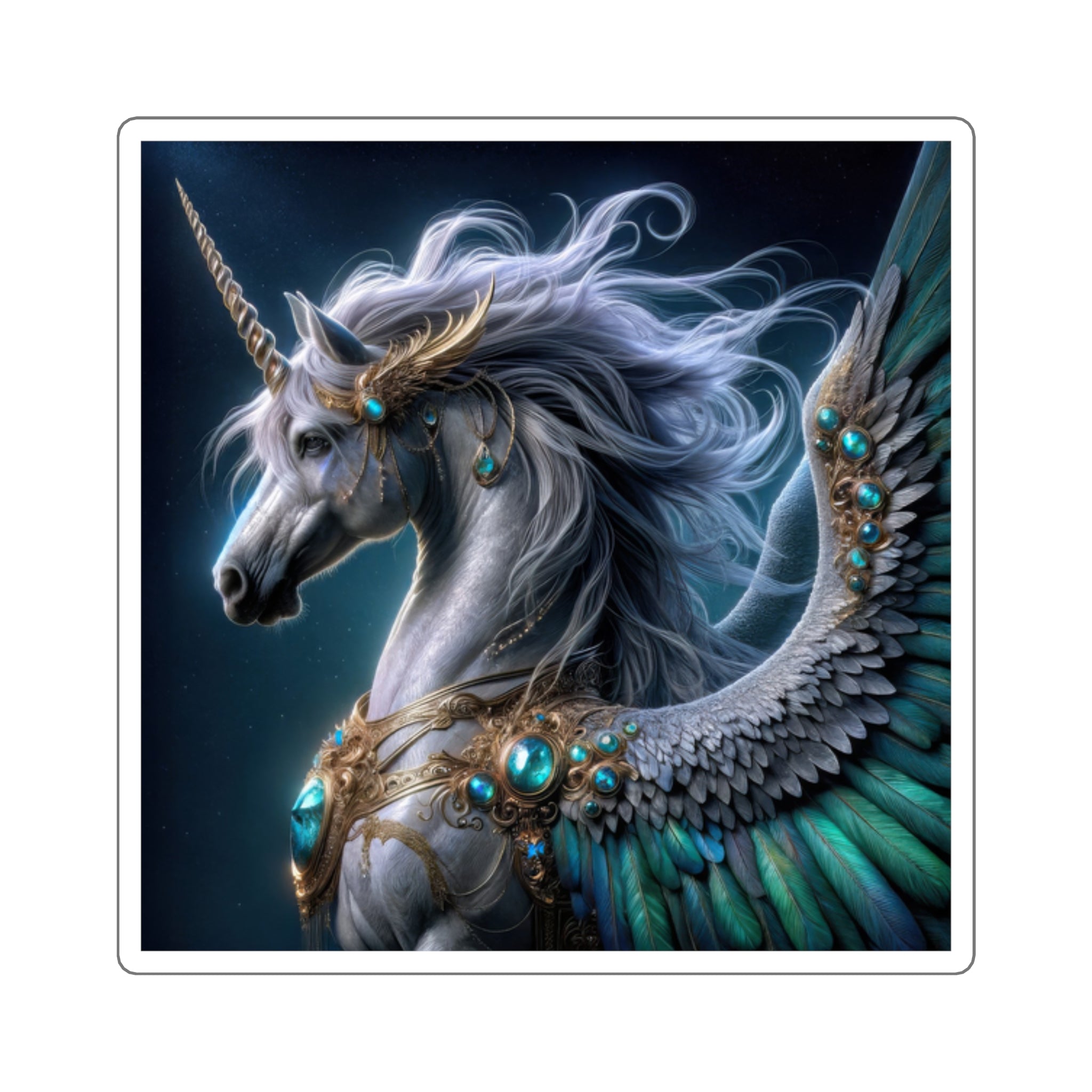 Serenade of the Silvermane Stickers