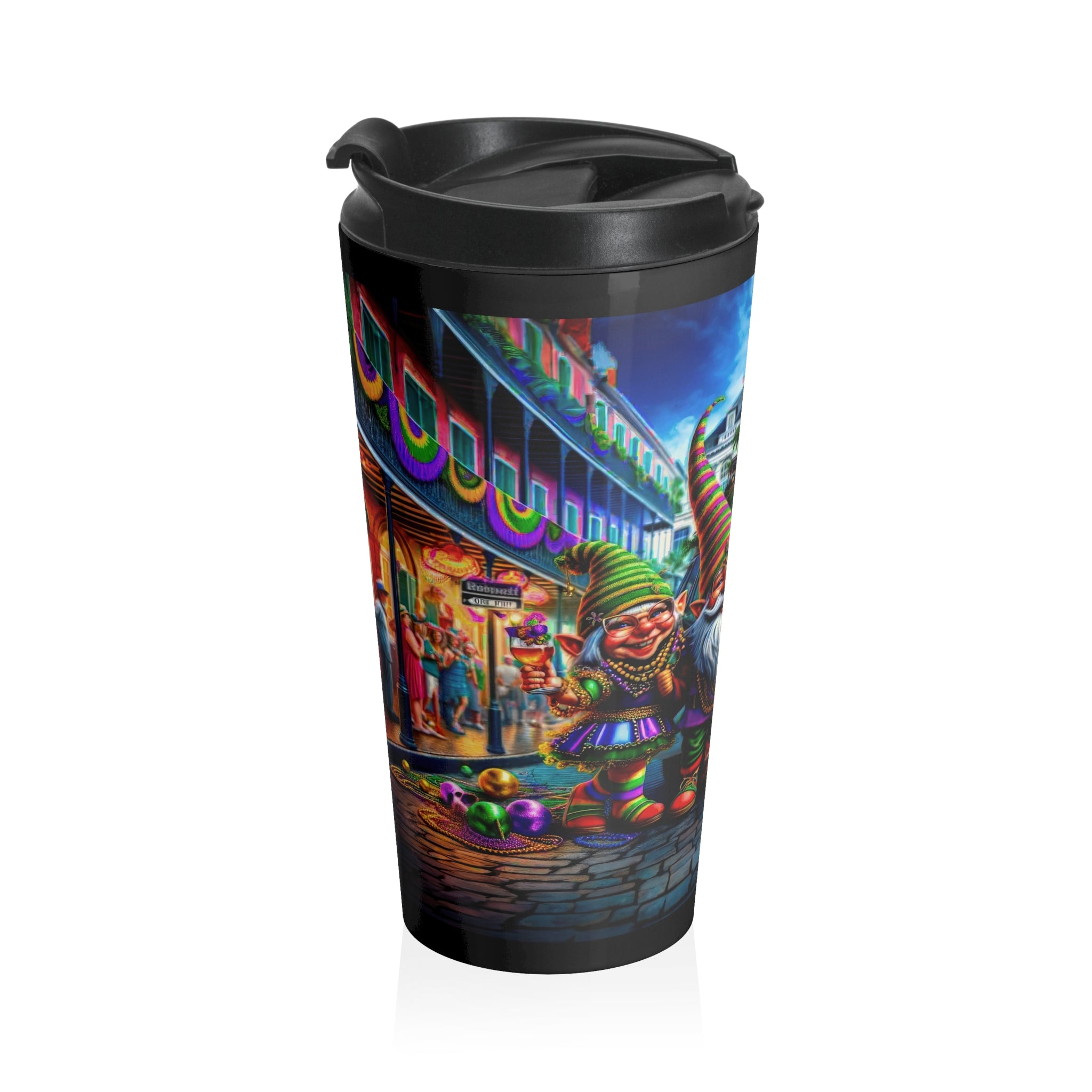 Lillianna and Hemsworth's Mardi Gras Vacation Travel Mug