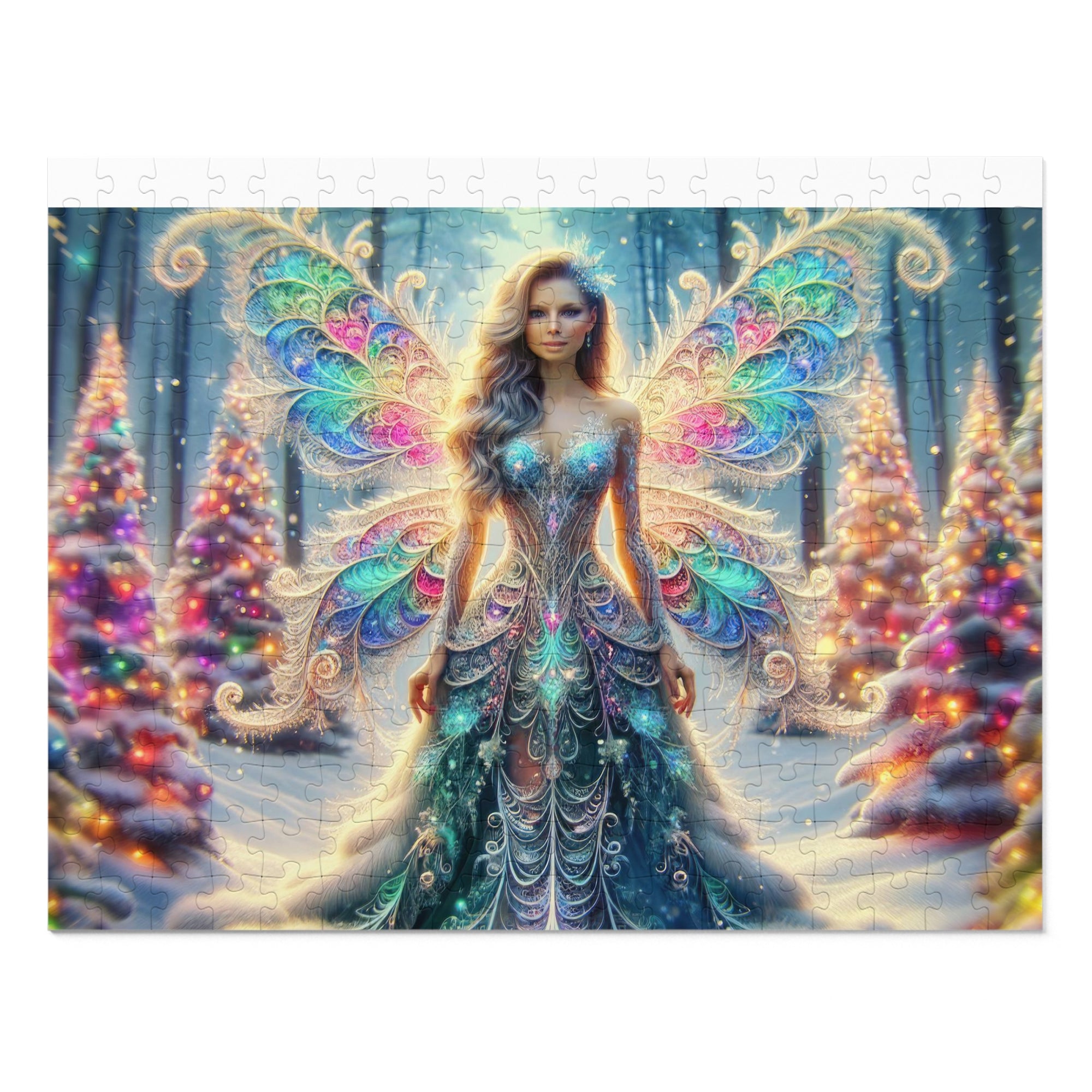 Enchanted Fractal Frost Jigsaw Puzzle