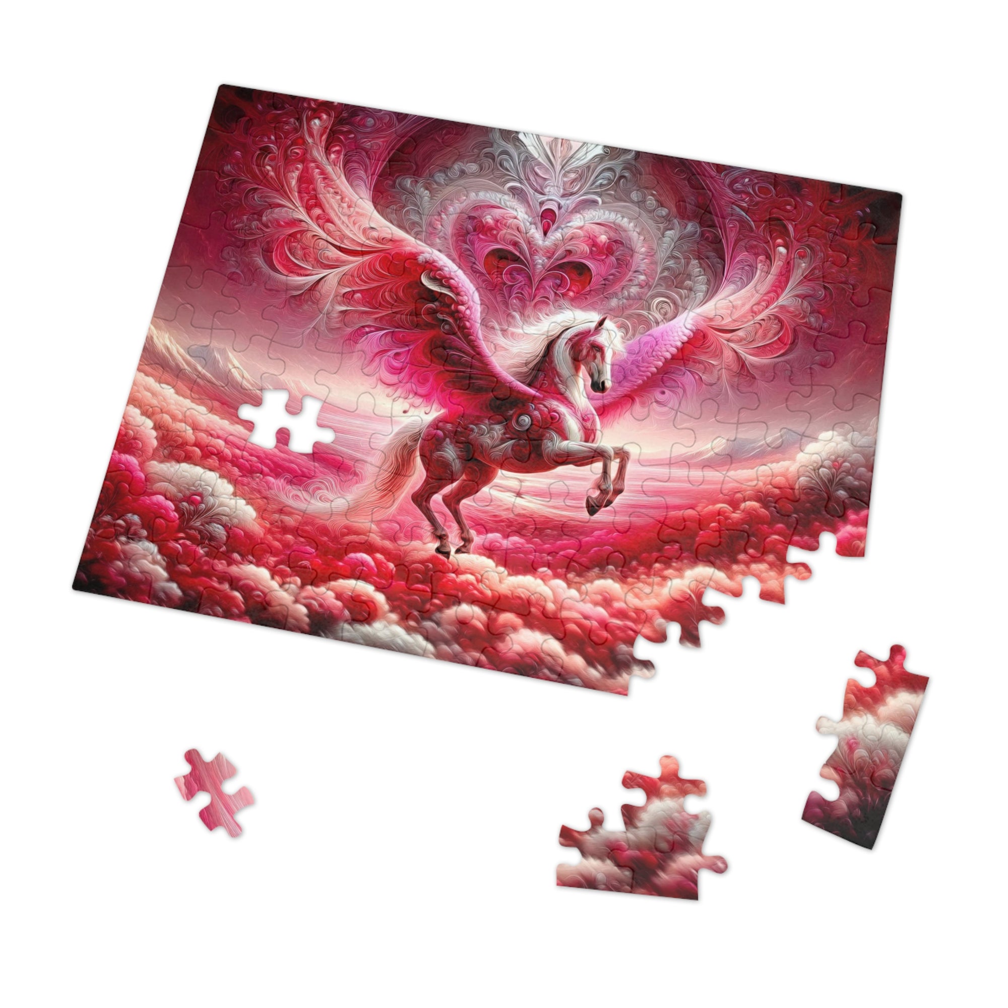 The Crimson Winged Pegasus Jigsaw Puzzle