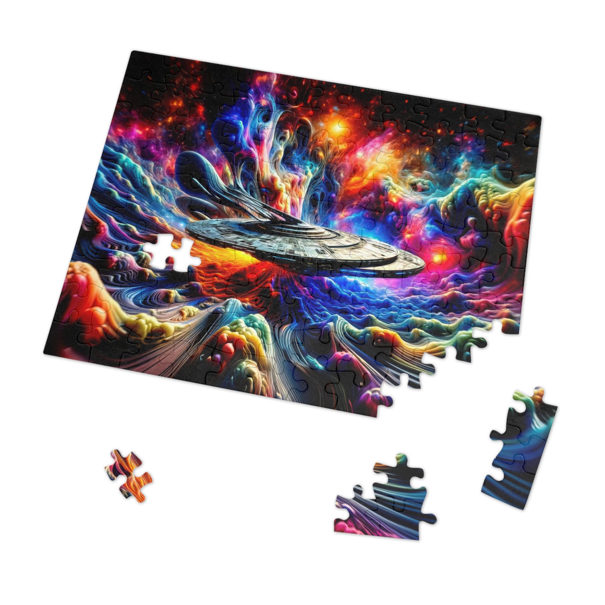 Puzzle de paysage onirique interstellaire