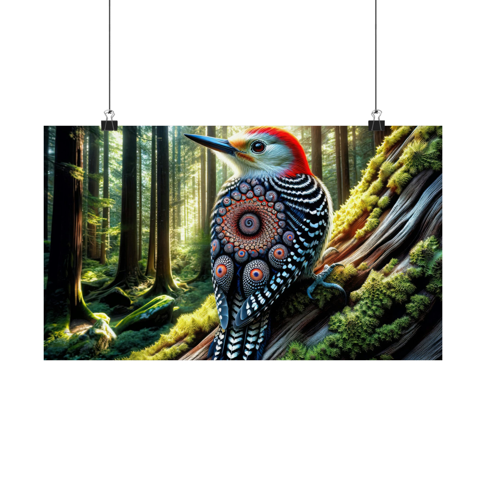 Spirals of the Woodland Muse Poster
