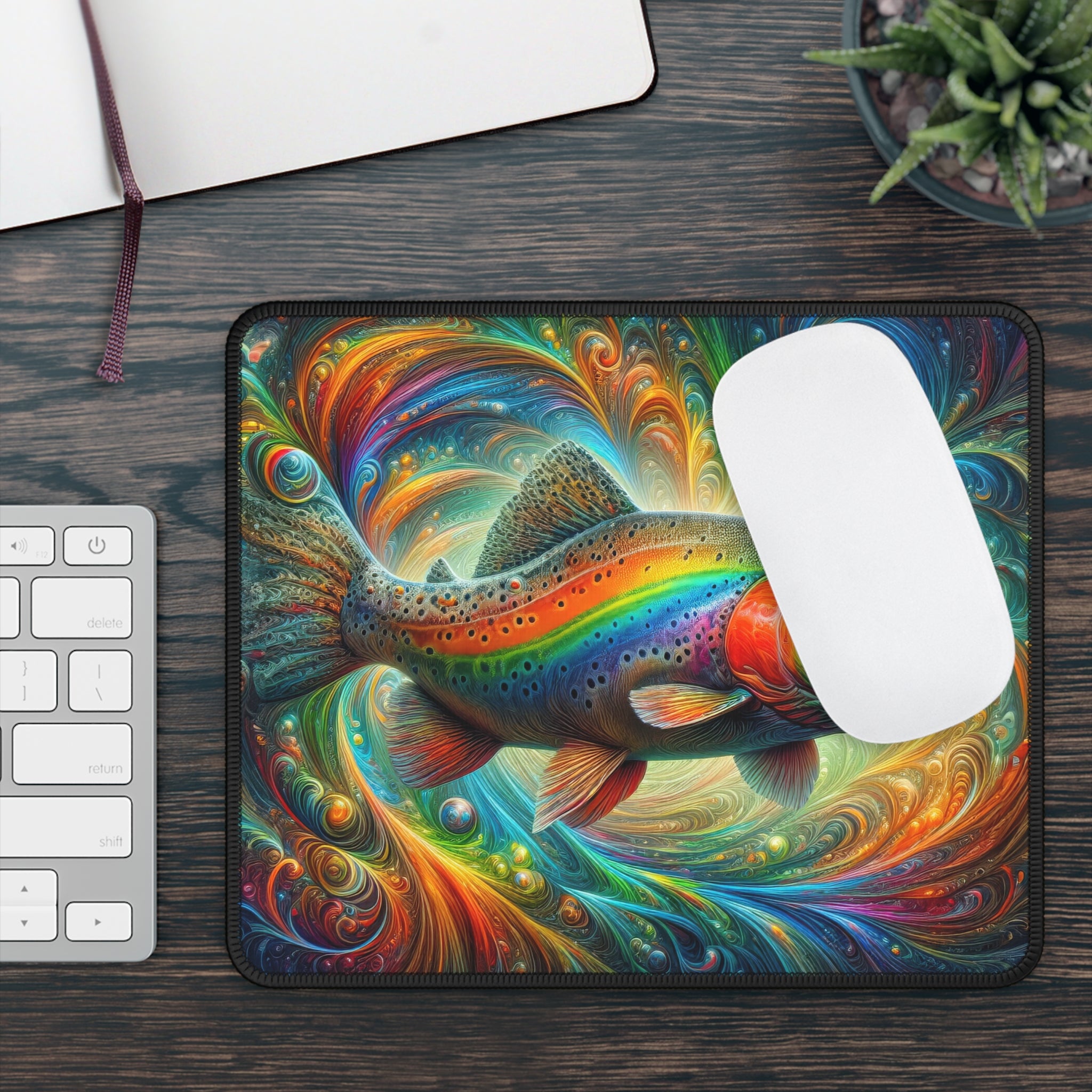 Rainbow River Dance Mouse Pad