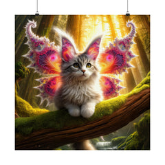 Purr-plexing Petals of the Primeval Poster