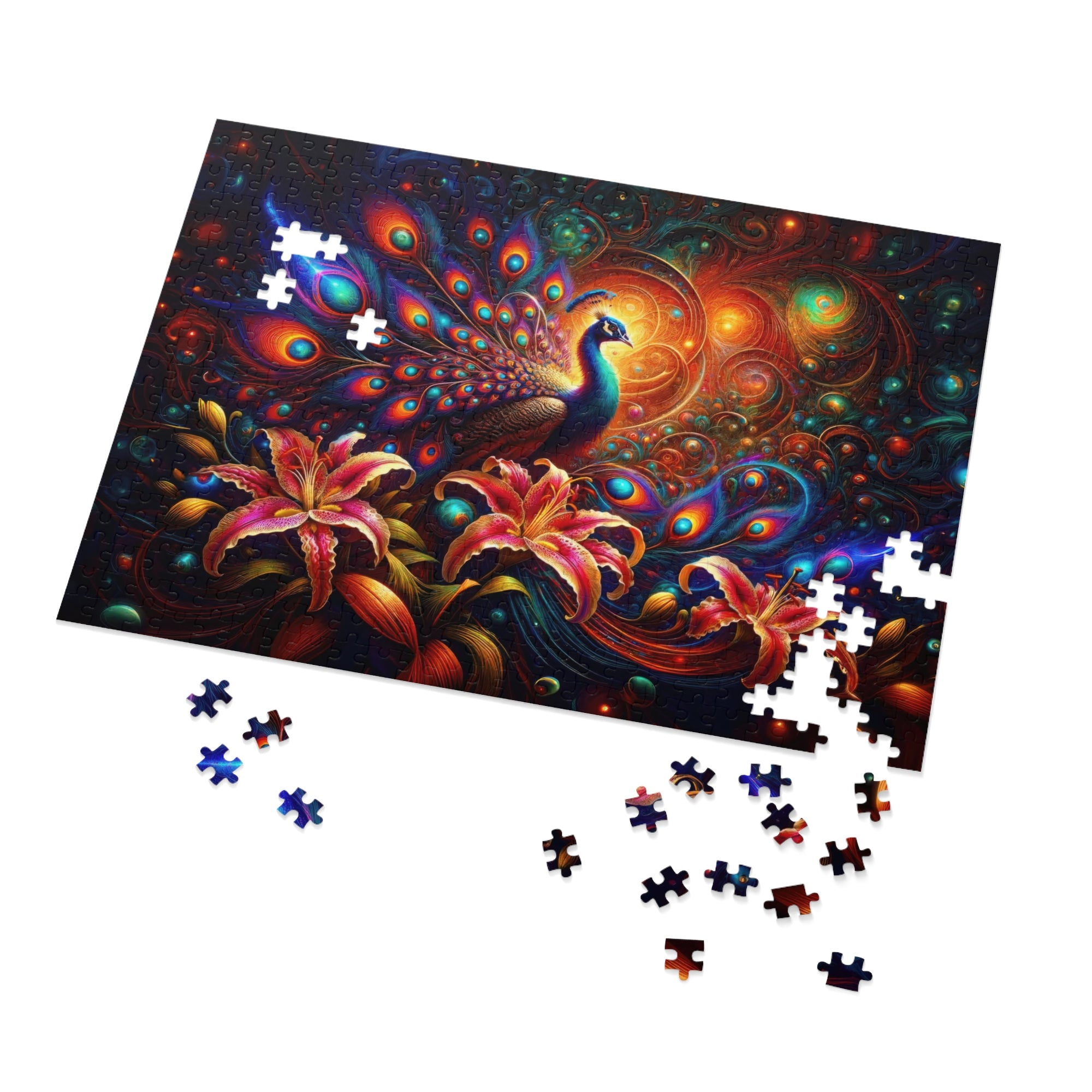 Puzzle Gala Galaxie Paon