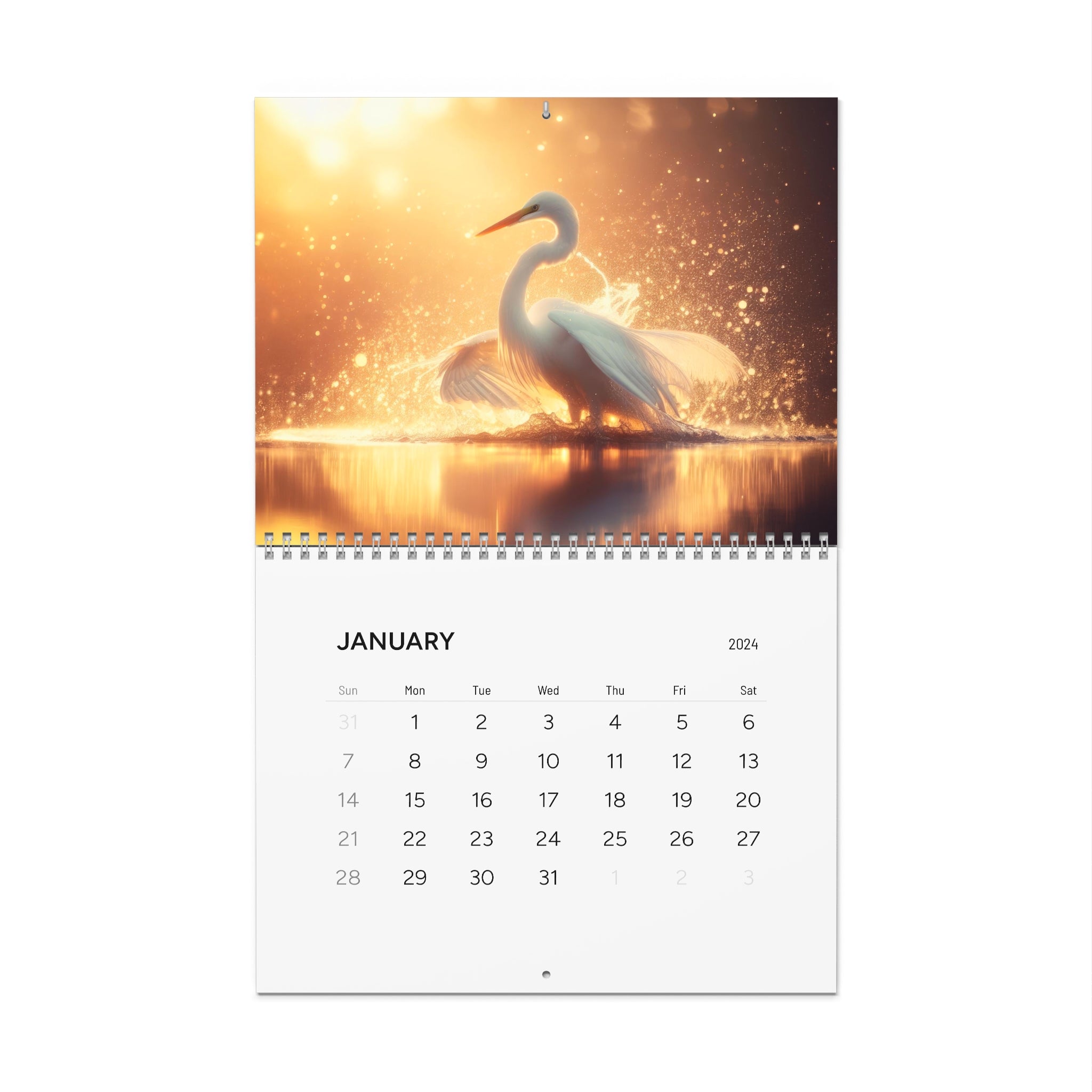 Calendario de pájaros grandes de Missouri (2024)