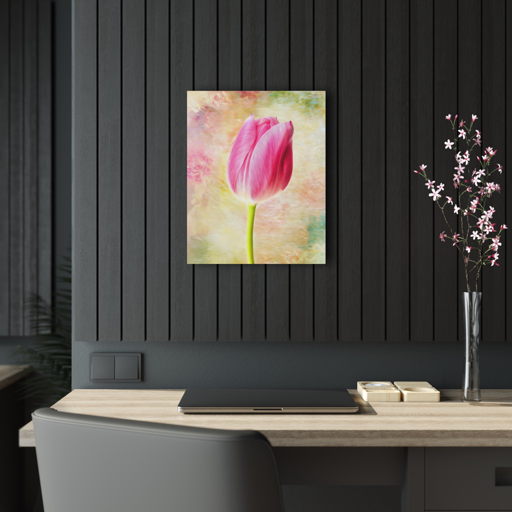 Tulipe Positano Impression sur Verre Acrylique
