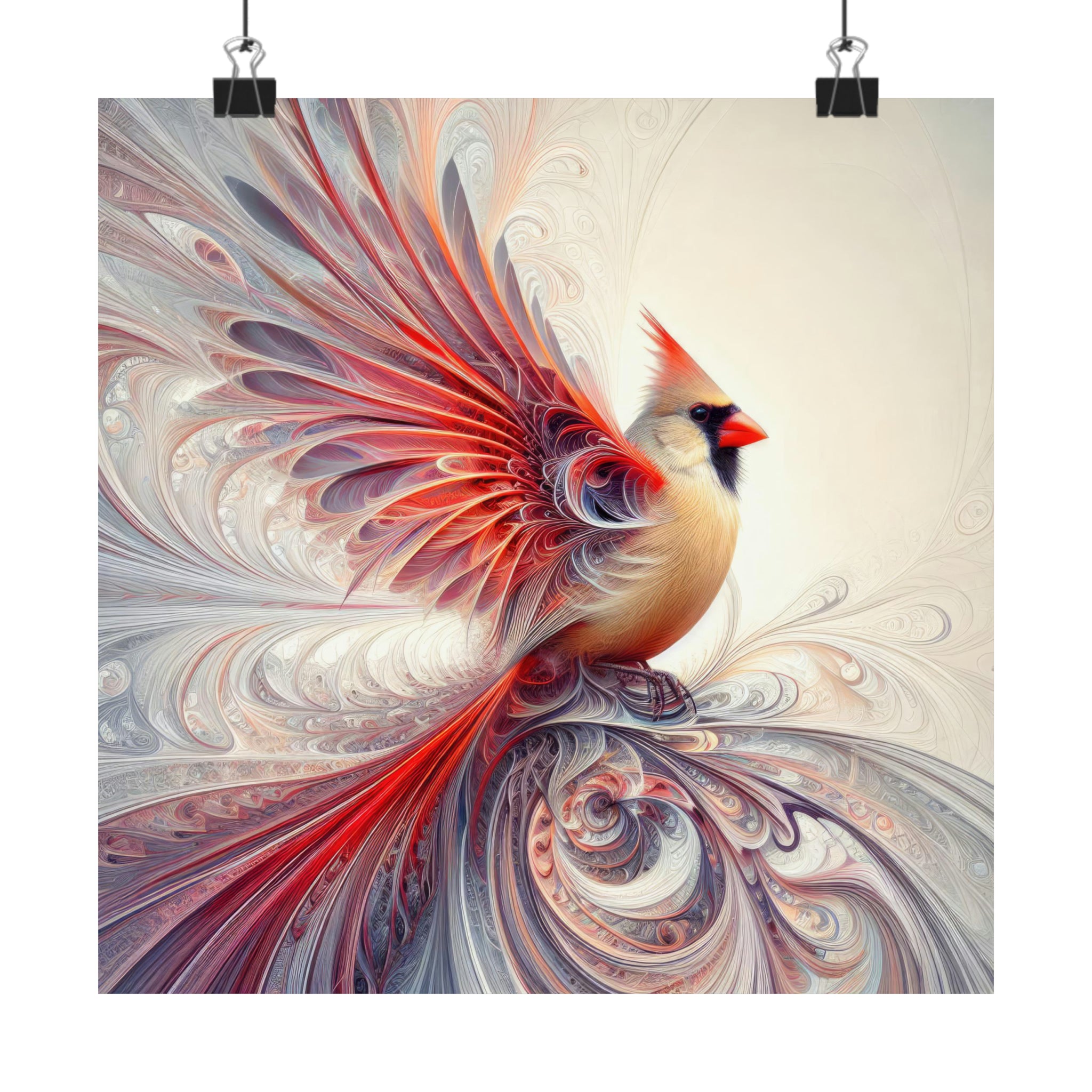 Mujer cardinal Póster