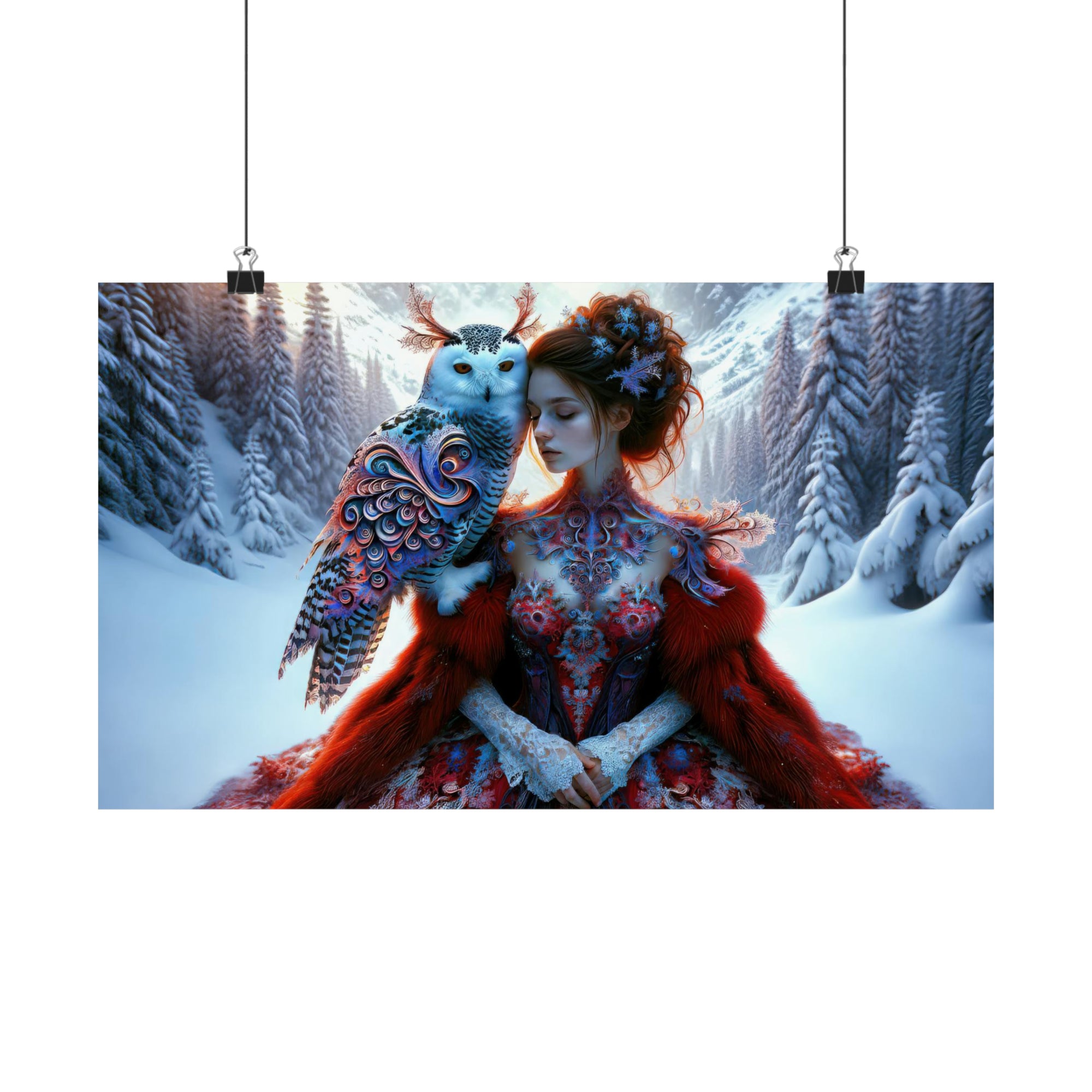 Whispering Wings in the Winter Wilds Poster