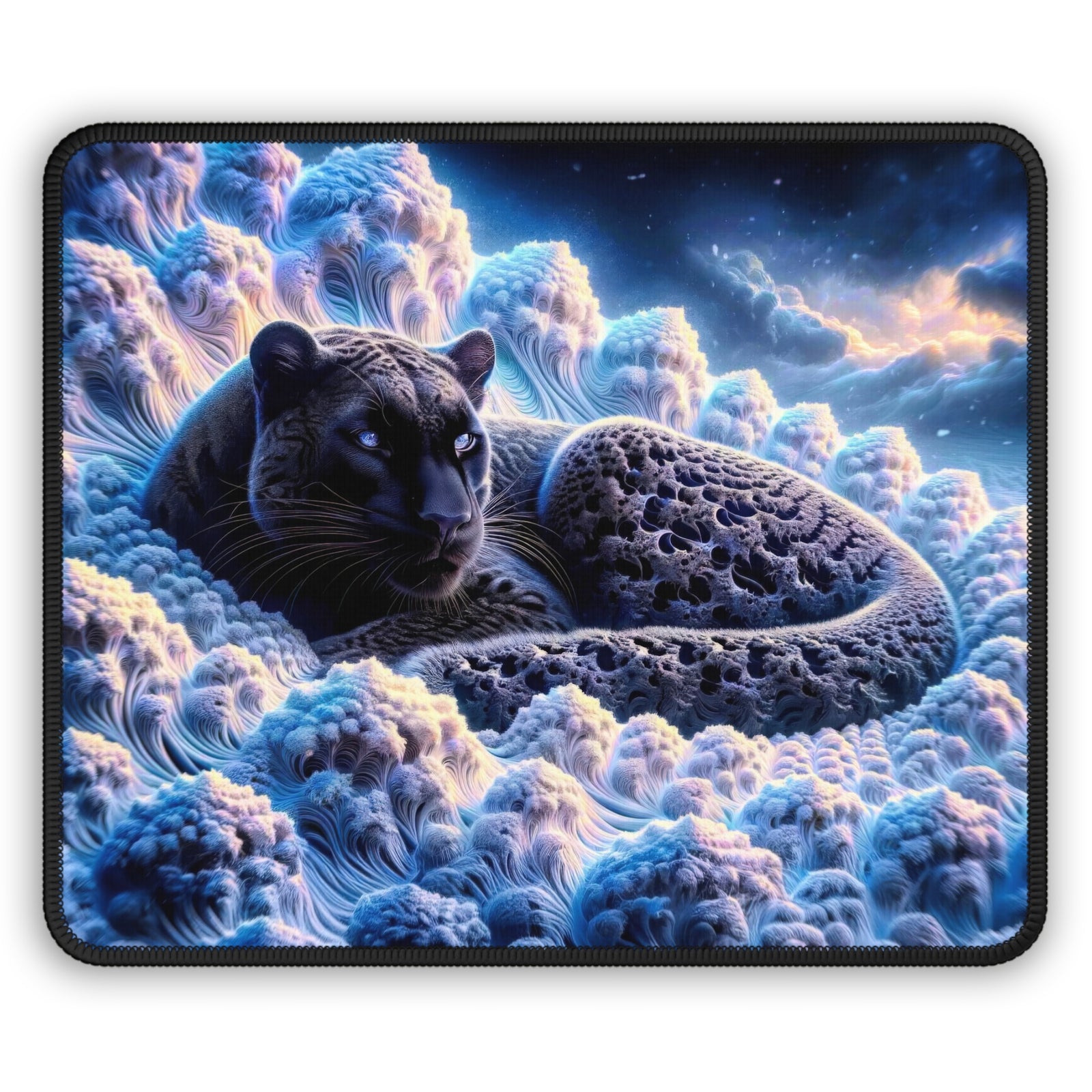 Enigma of the Black Leopard Gaming Mouse Pad