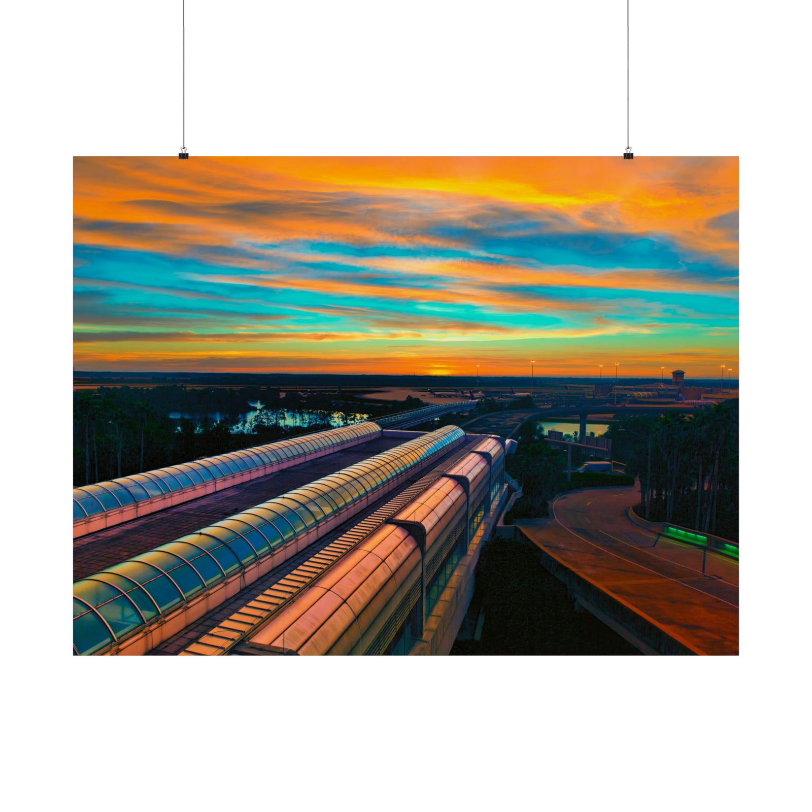 Sunrise at Orlando International Poster
