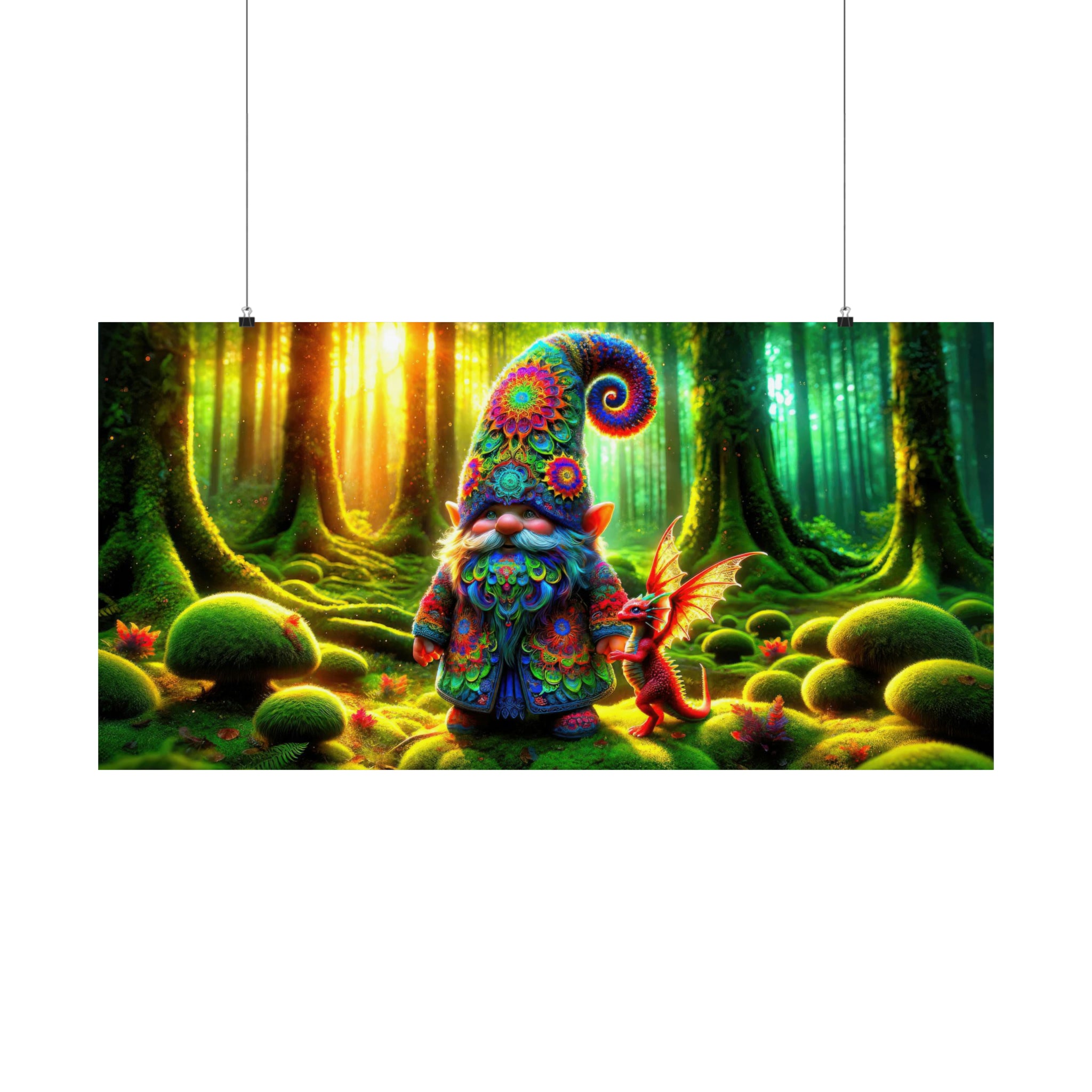 Le matin du Gnome dans les bois enchantés Poster