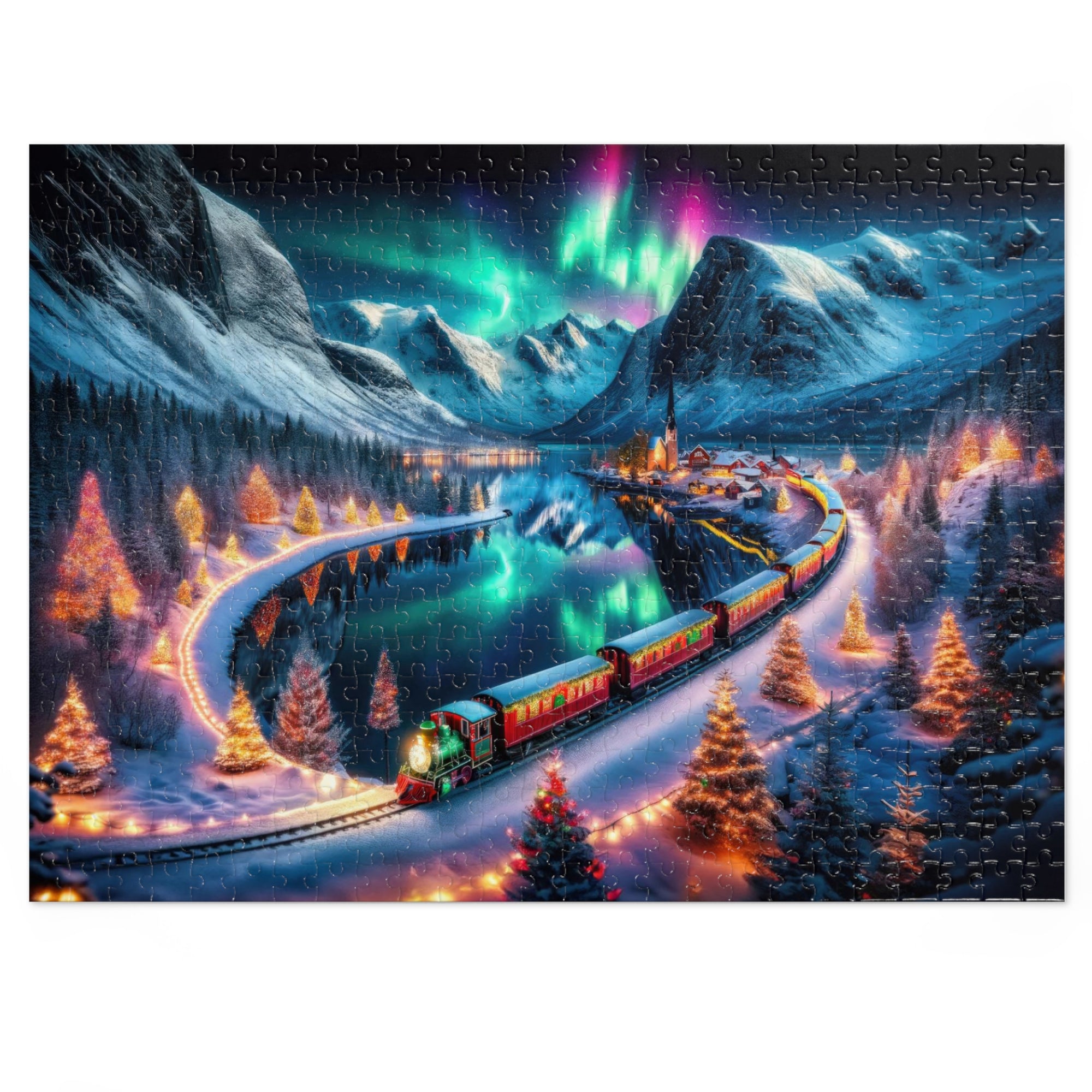 Puzzle Un voyage pour le réveillon d'hiver