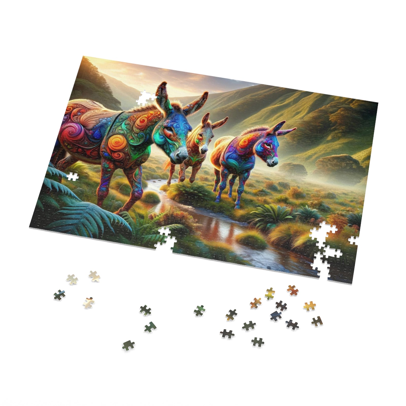 Kaleidoscope Herd Jigsaw Puzzle
