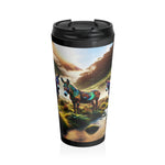 Burros del Valle Místico Taza de viaje