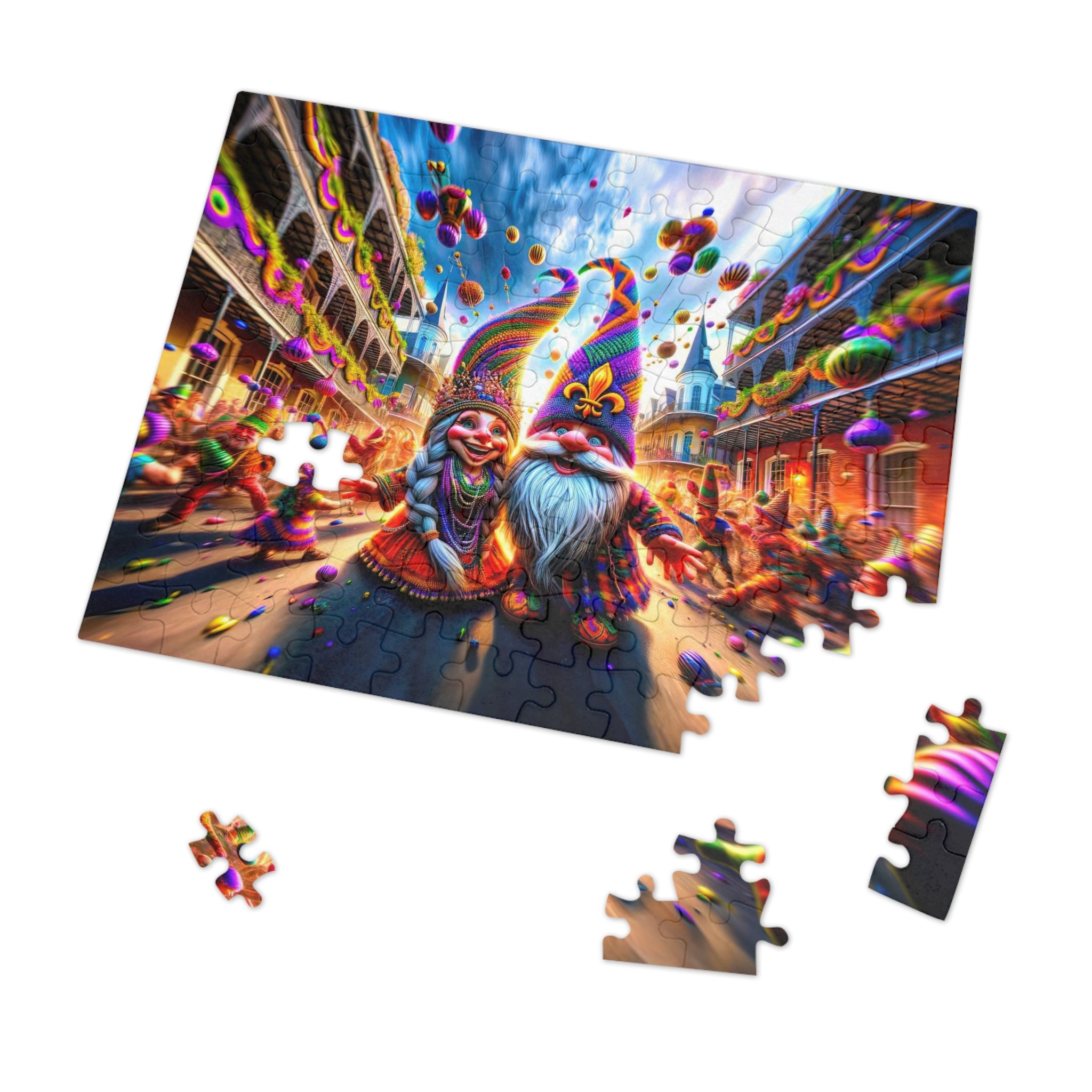 Mardi Gras Daydream in the French Quarter Jigsaw Puzzle