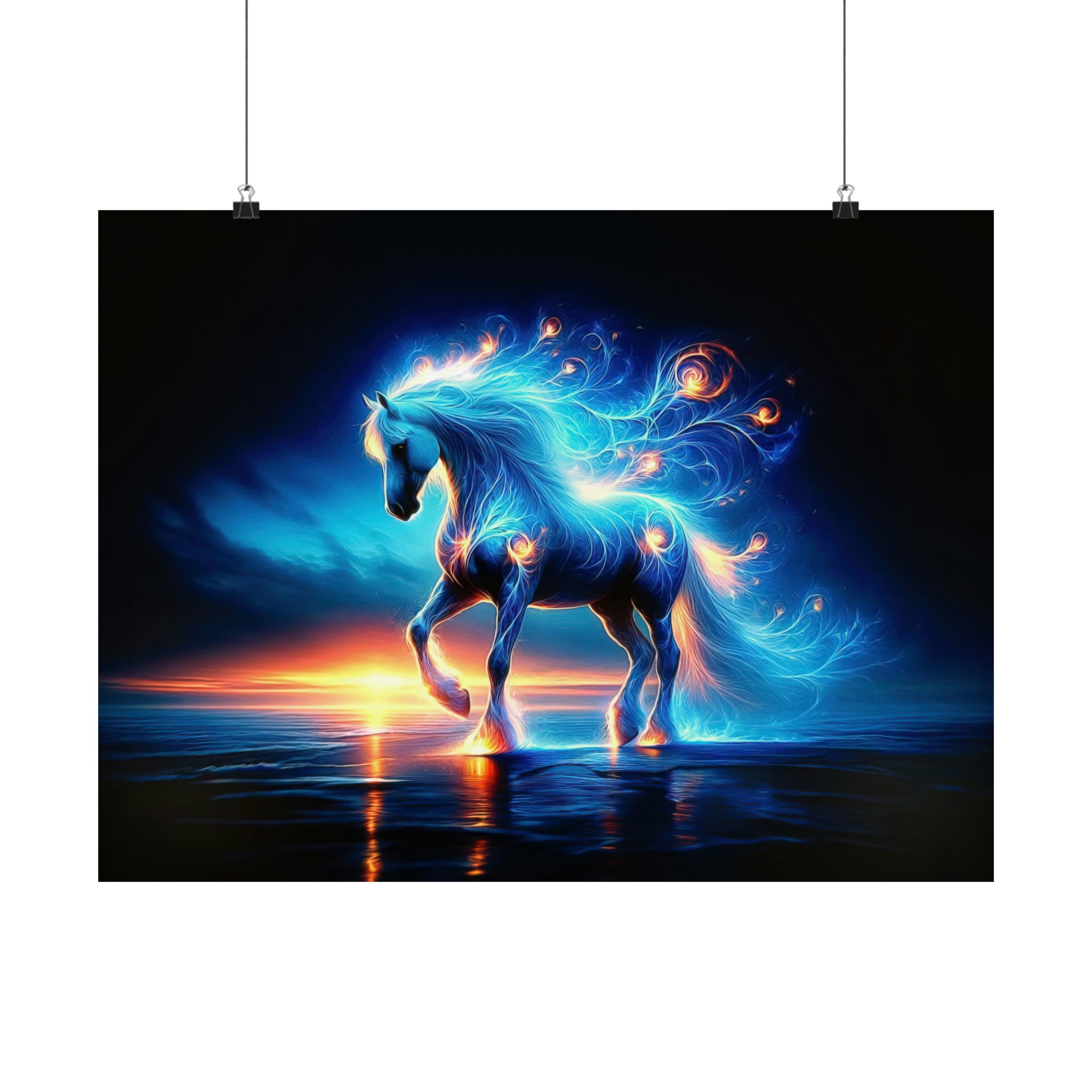 Galop lumineux Poster