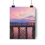 Pont d'Arcola - Impression coucher de soleil violet