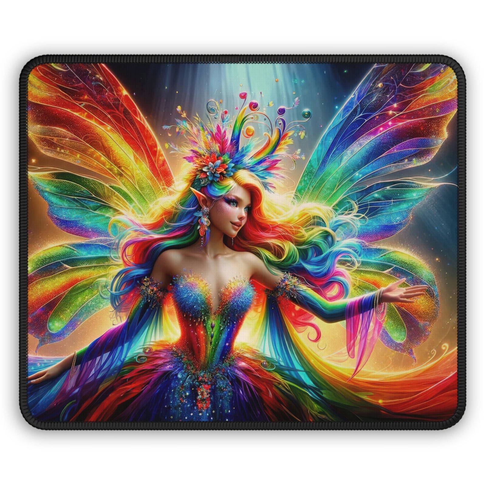 Rainbow Brite Enchanting Fairy Gaming Mouse Pad